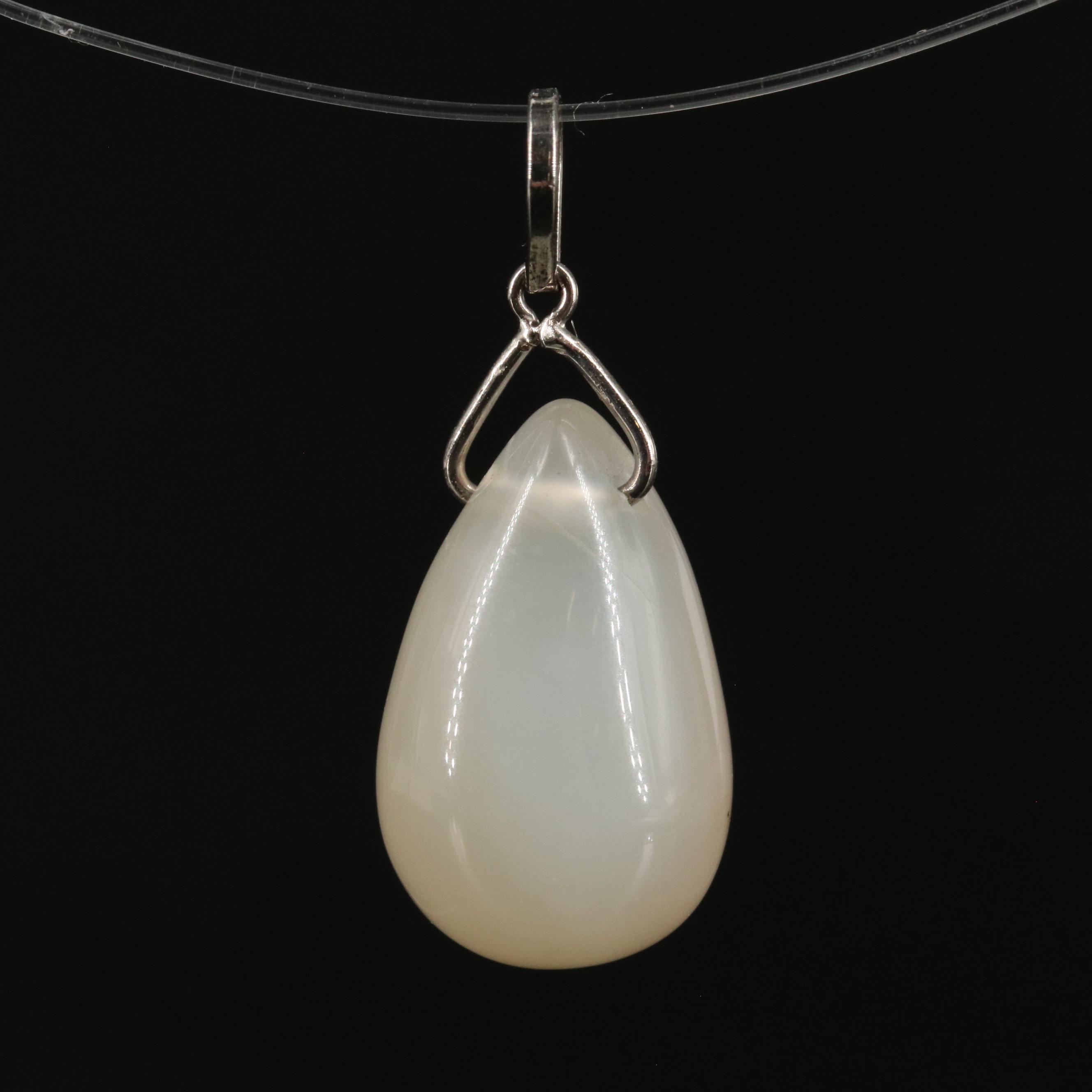 14K Moonstone Pendant