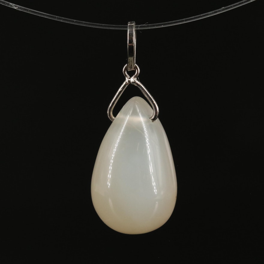 14K Moonstone Pendant