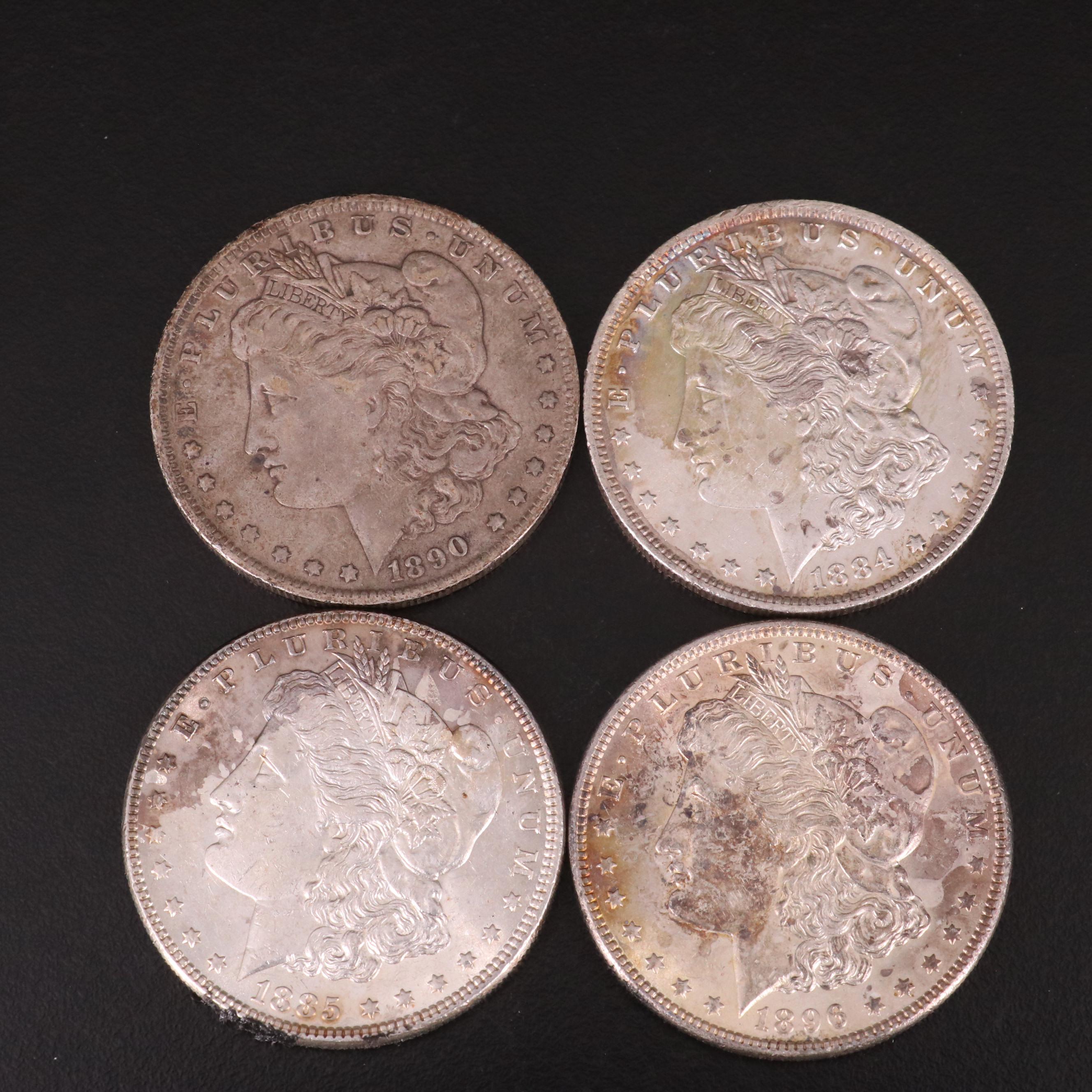 Ten Morgan Silver Dollars