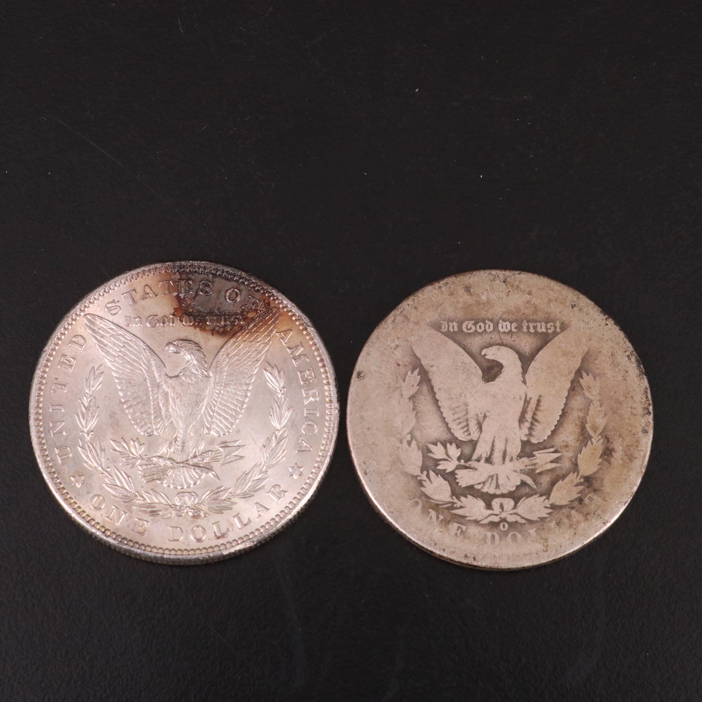 Ten Morgan Silver Dollars