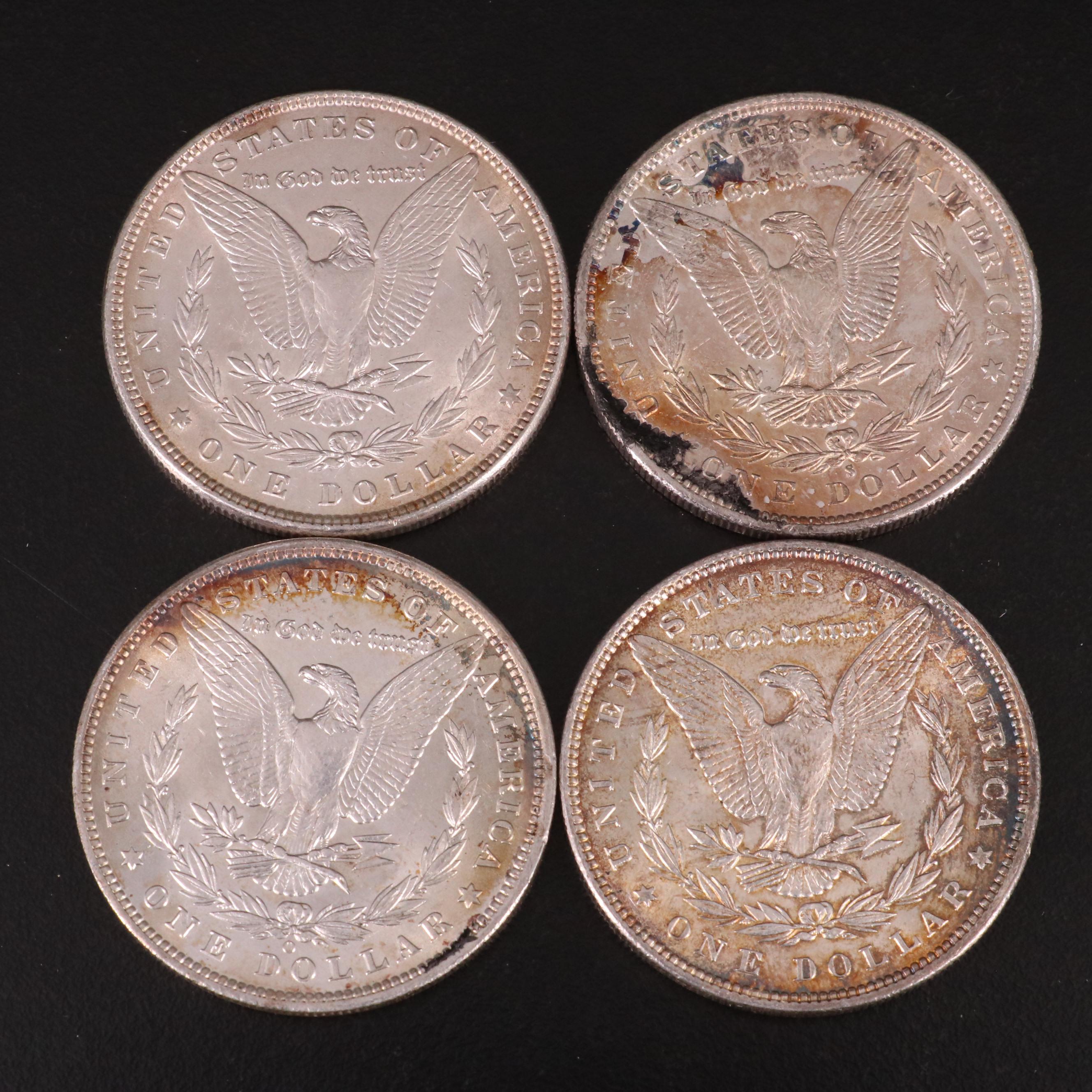 Ten Morgan Silver Dollars
