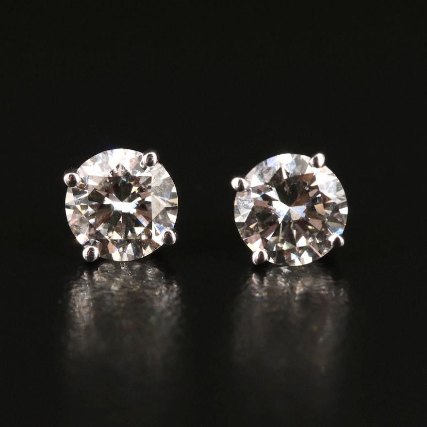 14K 1.25 CTW Lab Grown Diamond Stud Earrings