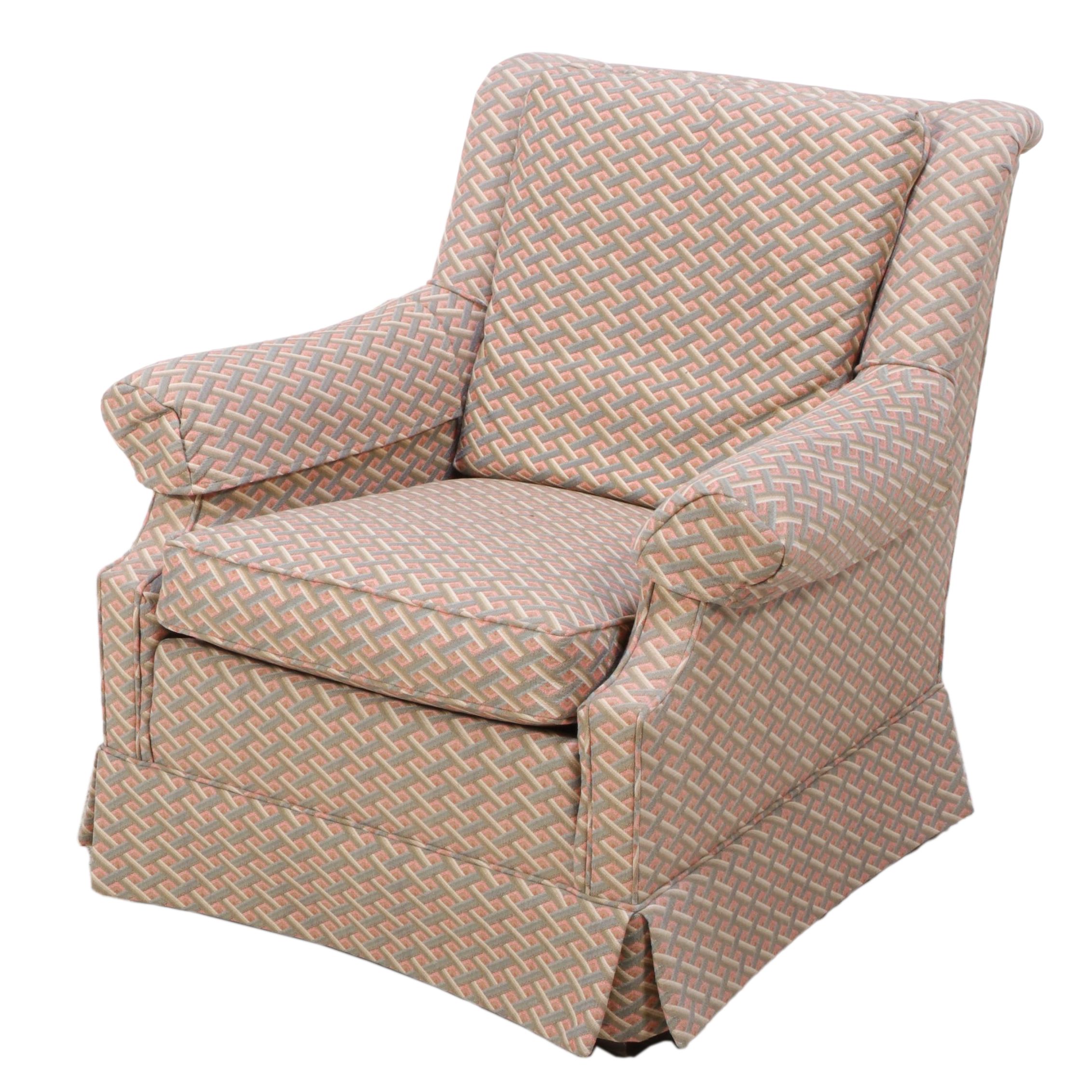 Baker Furniture Custom-Upholstered Easy Armchair