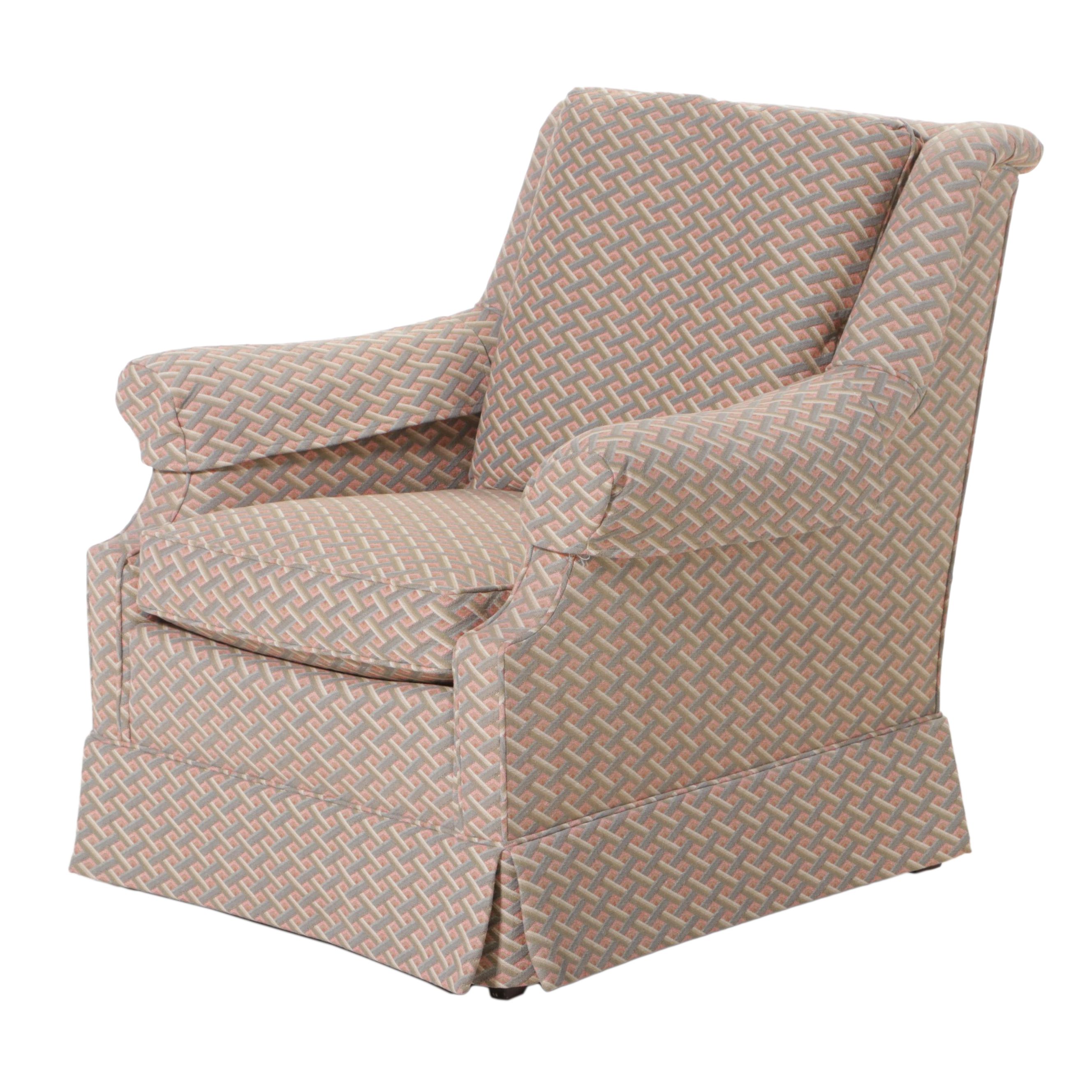 Baker Furniture Custom-Upholstered Easy Armchair