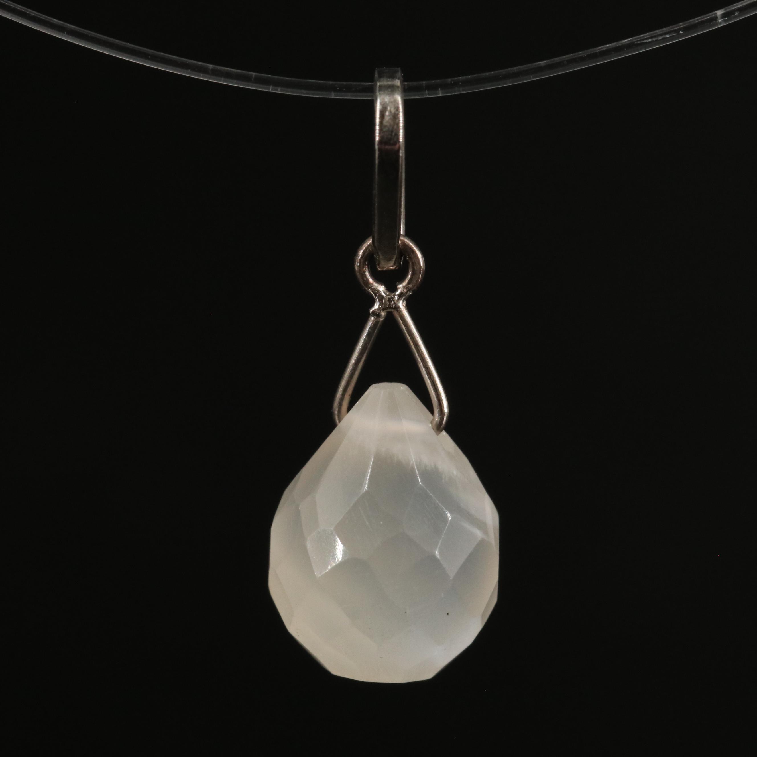 14K Moonstone Pendant