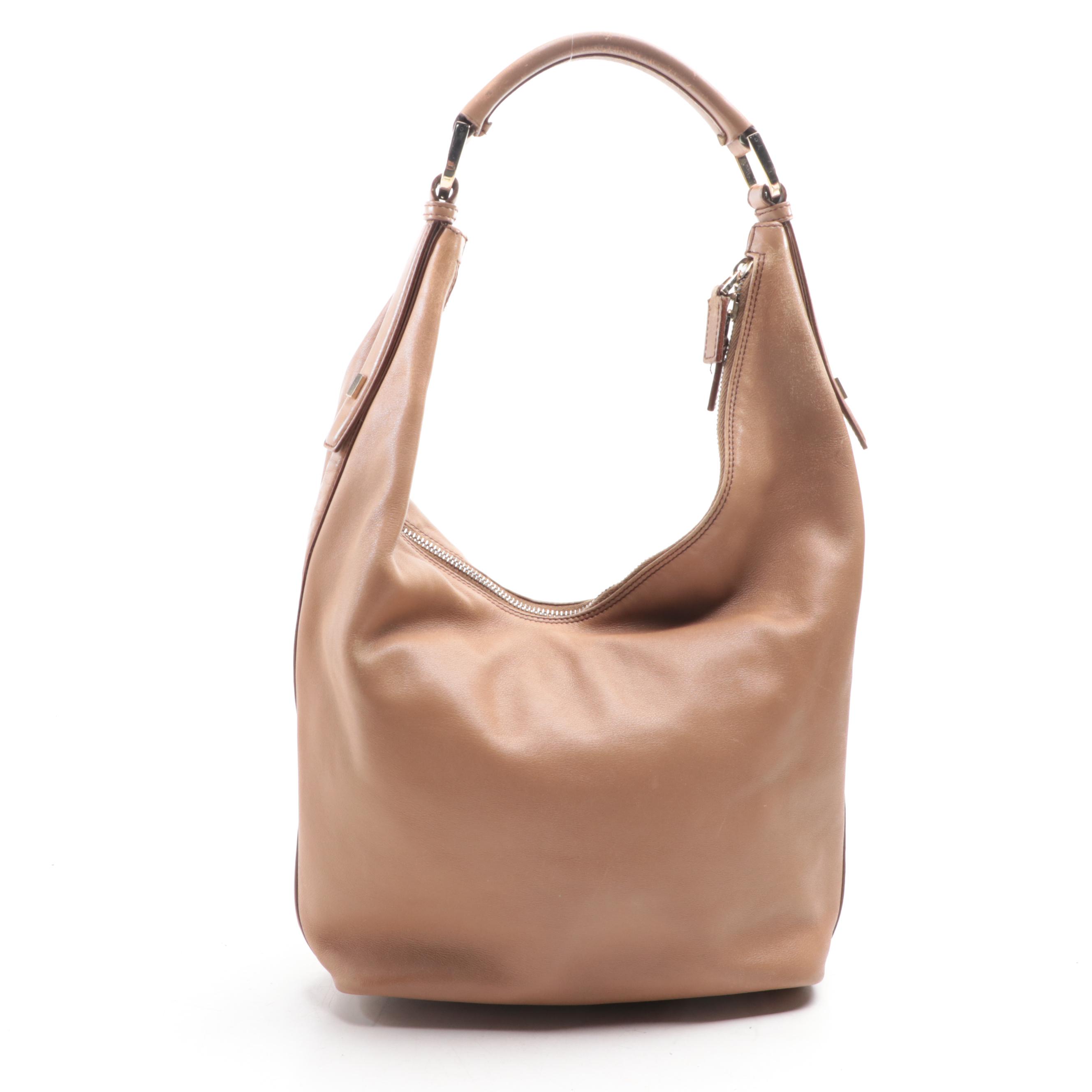 Gucci Hobo Shoulder Bag in Full-Grained Leather
