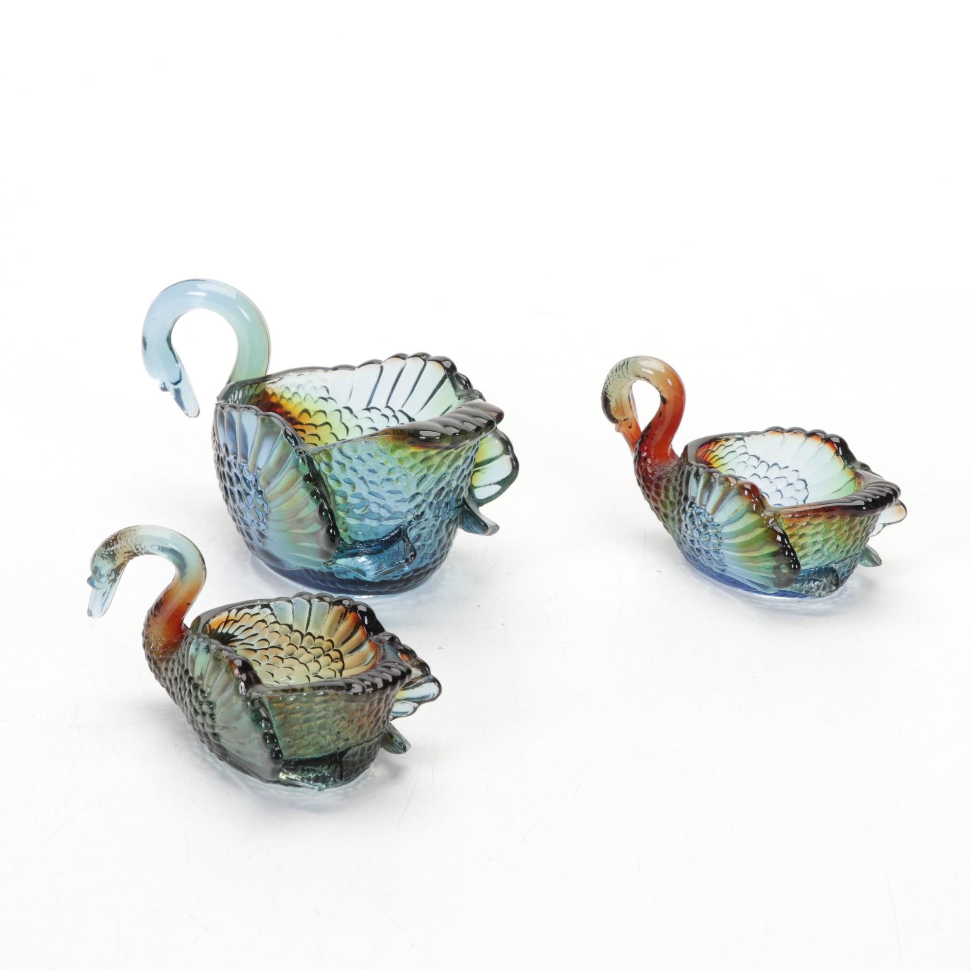 Boyd and Heisey Glass Salt Cellars, Toothpick Holders, and Figurines
