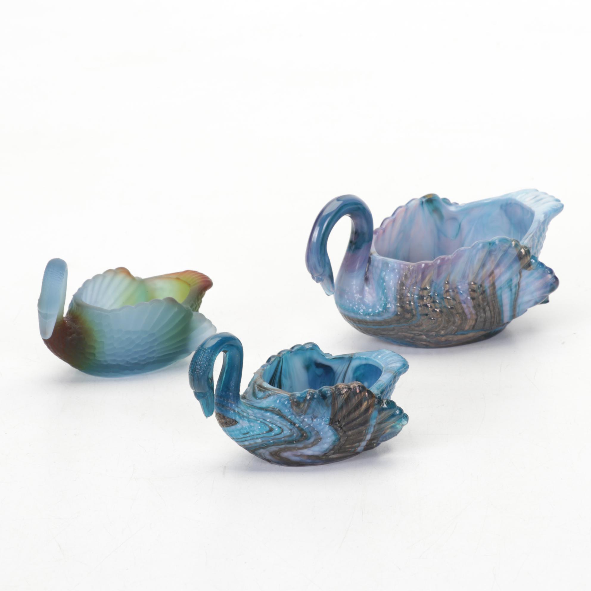 Boyd and Heisey Glass Salt Cellars, Toothpick Holders, and Figurines