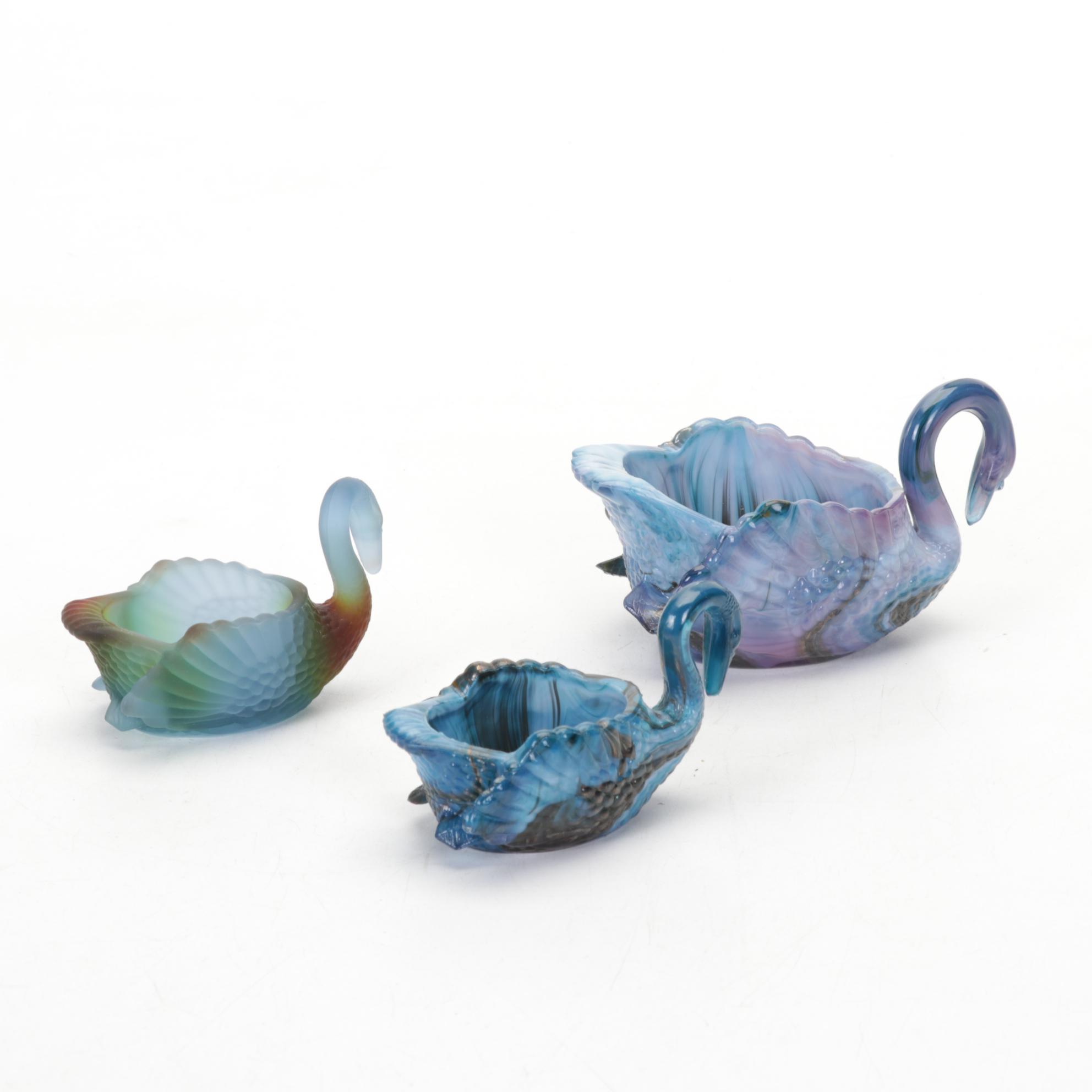 Boyd and Heisey Glass Salt Cellars, Toothpick Holders, and Figurines
