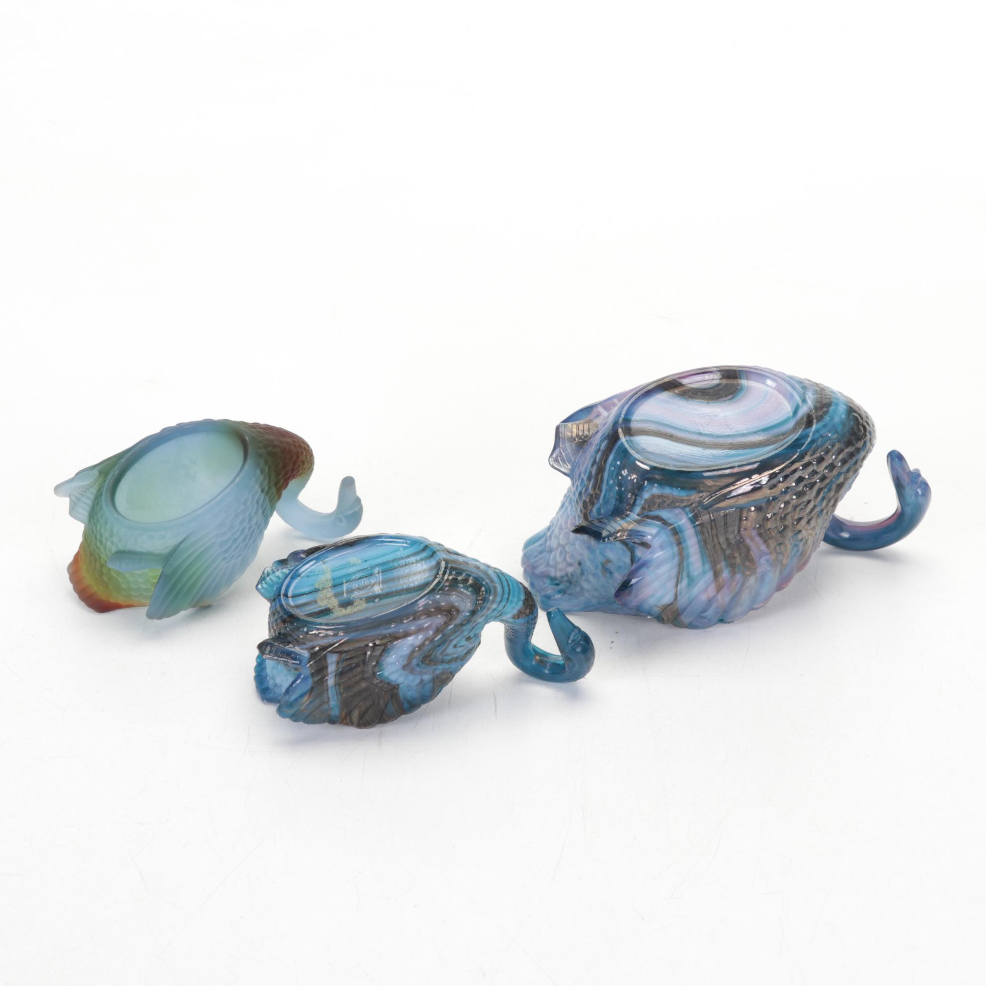 Boyd and Heisey Glass Salt Cellars, Toothpick Holders, and Figurines