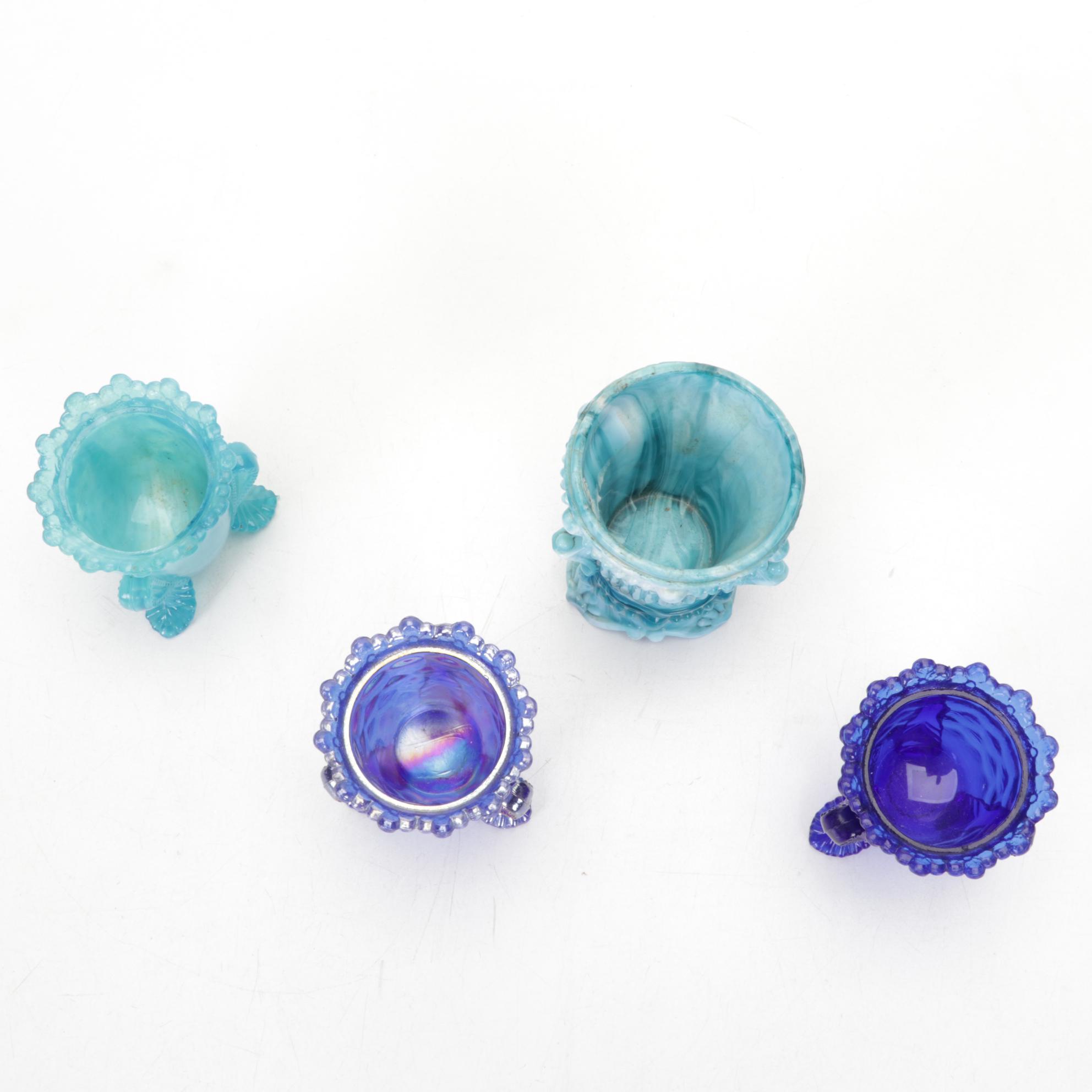 Boyd and Heisey Glass Salt Cellars, Toothpick Holders, and Figurines