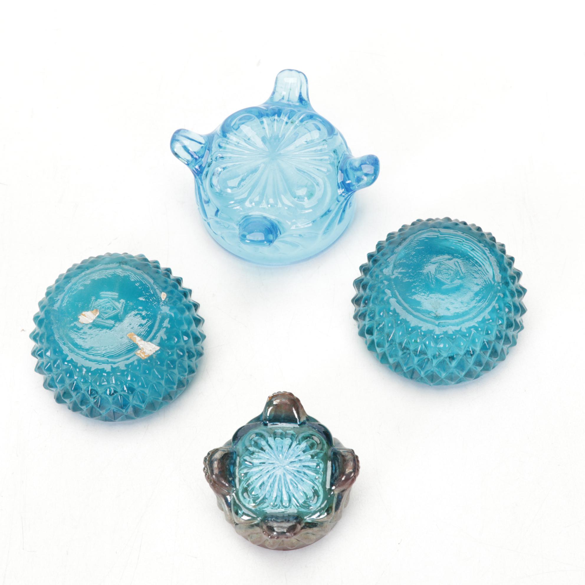 Boyd and Heisey Glass Salt Cellars, Toothpick Holders, and Figurines