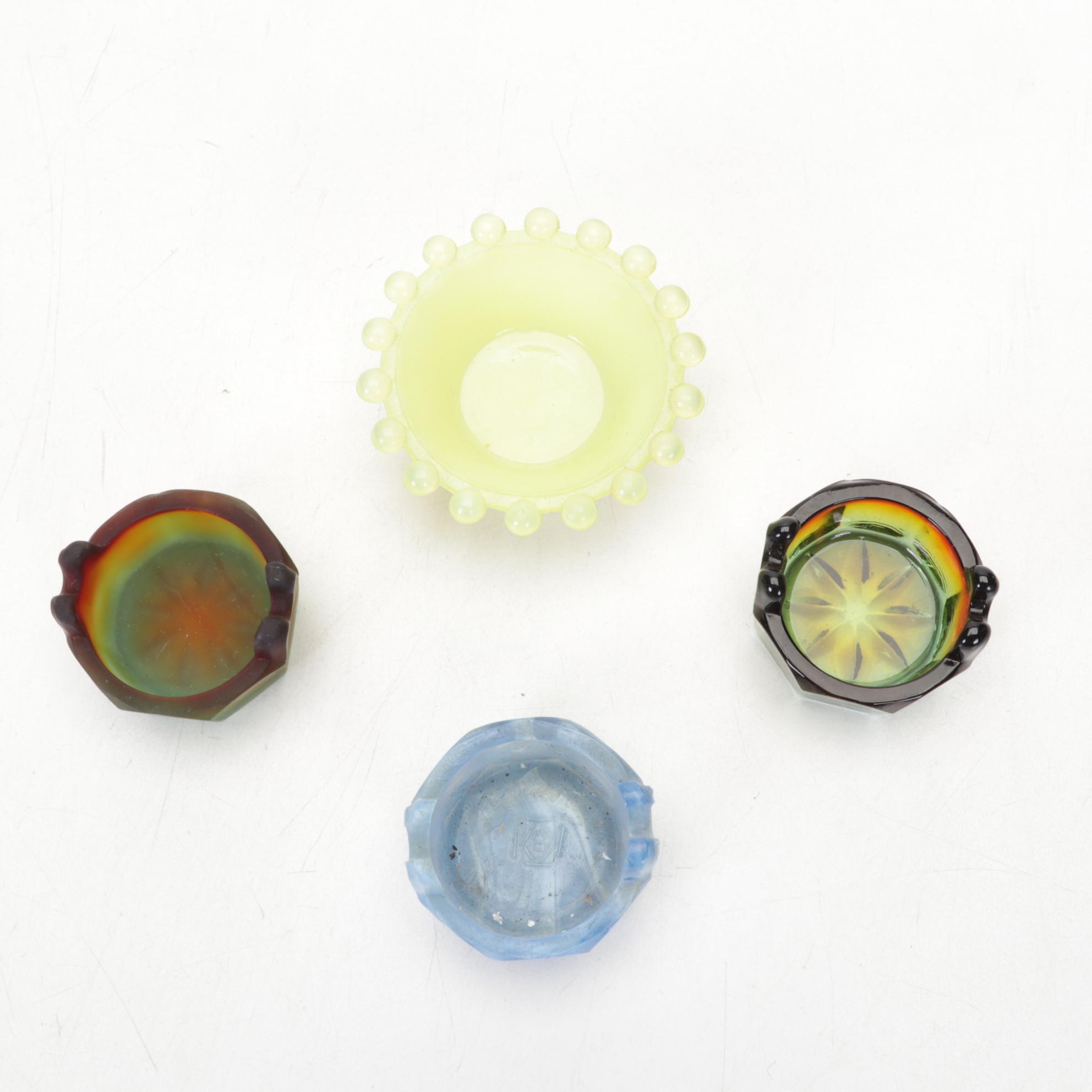 Boyd and Heisey Glass Salt Cellars, Toothpick Holders, and Figurines