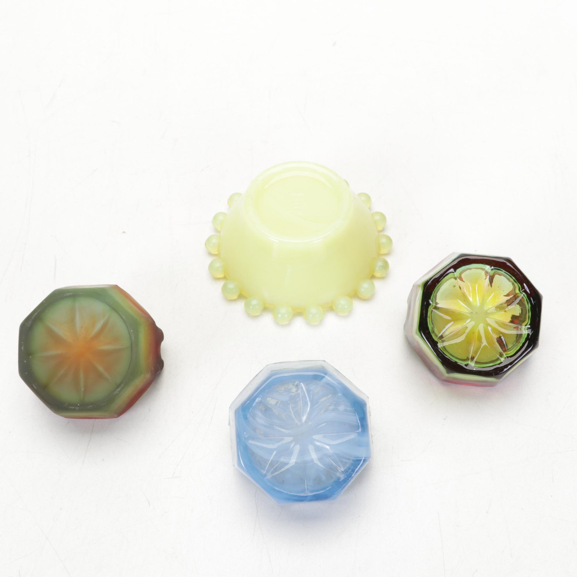 Boyd and Heisey Glass Salt Cellars, Toothpick Holders, and Figurines