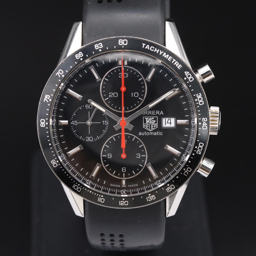 TAG Heuer Carrera Automatic Chronograph Stainless Steel Wristwatch