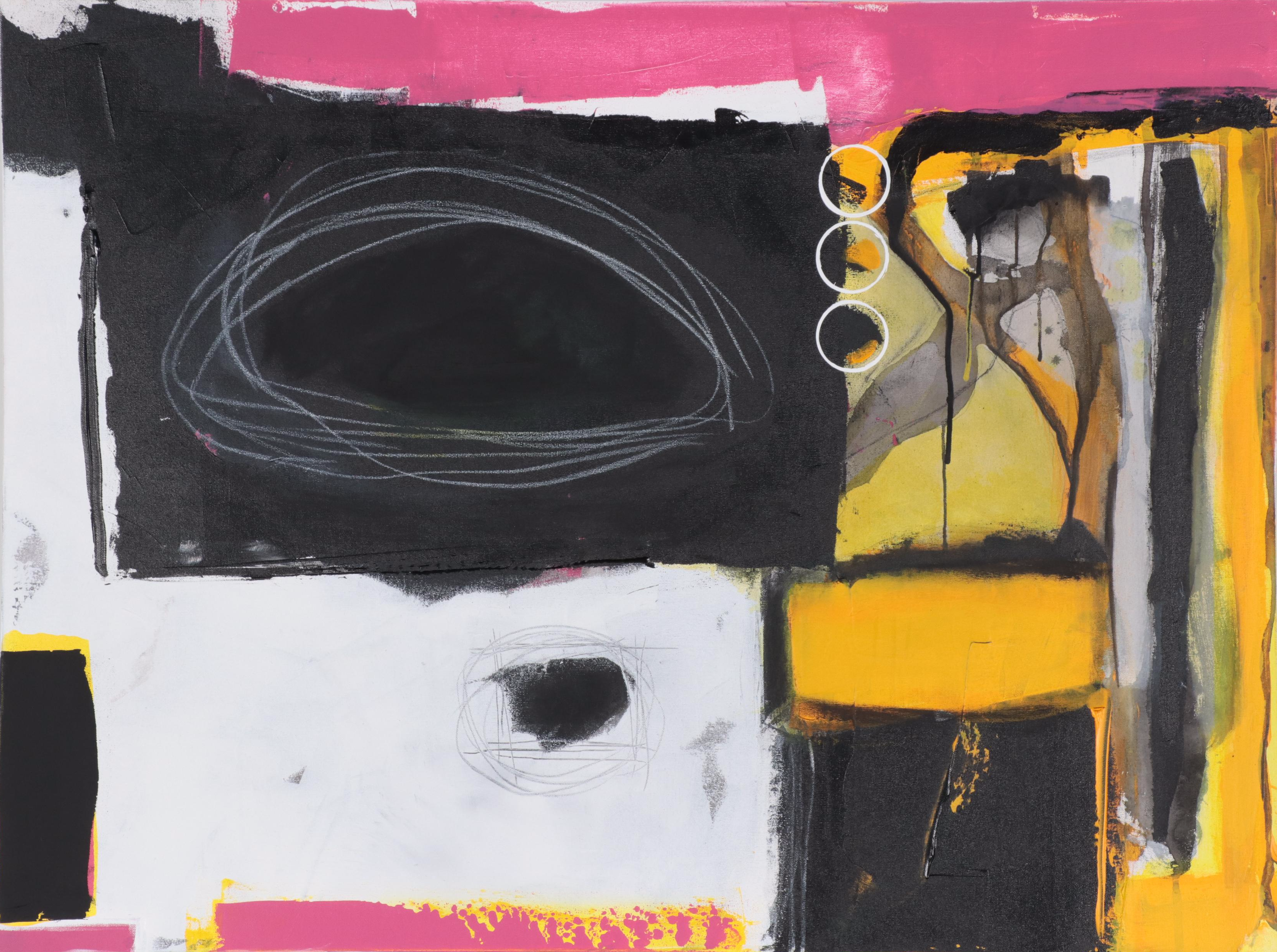 William Fred Arrowood Abstract Expressionist Style Acrylic Painting, 2023