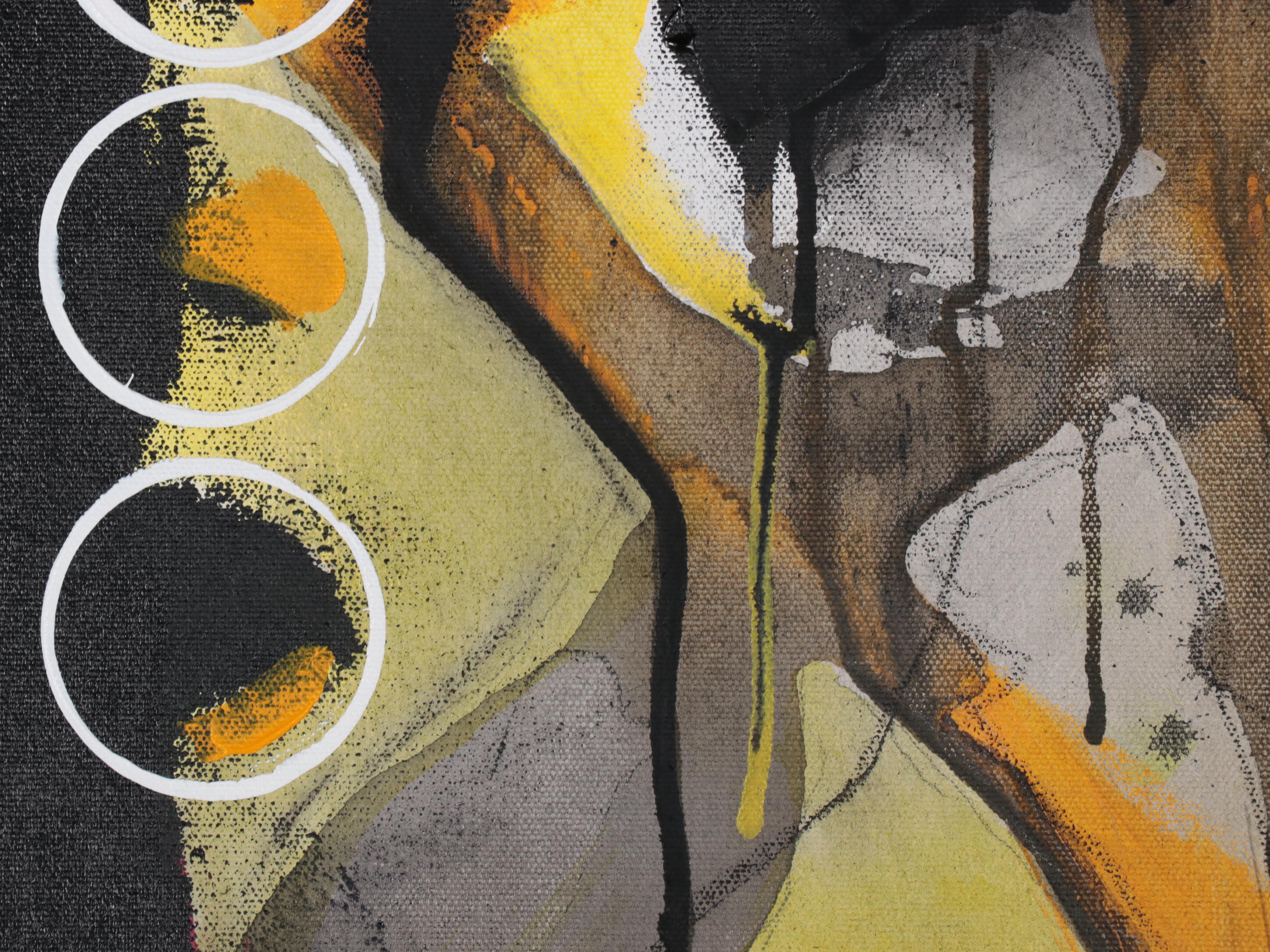 William Fred Arrowood Abstract Expressionist Style Acrylic Painting, 2023