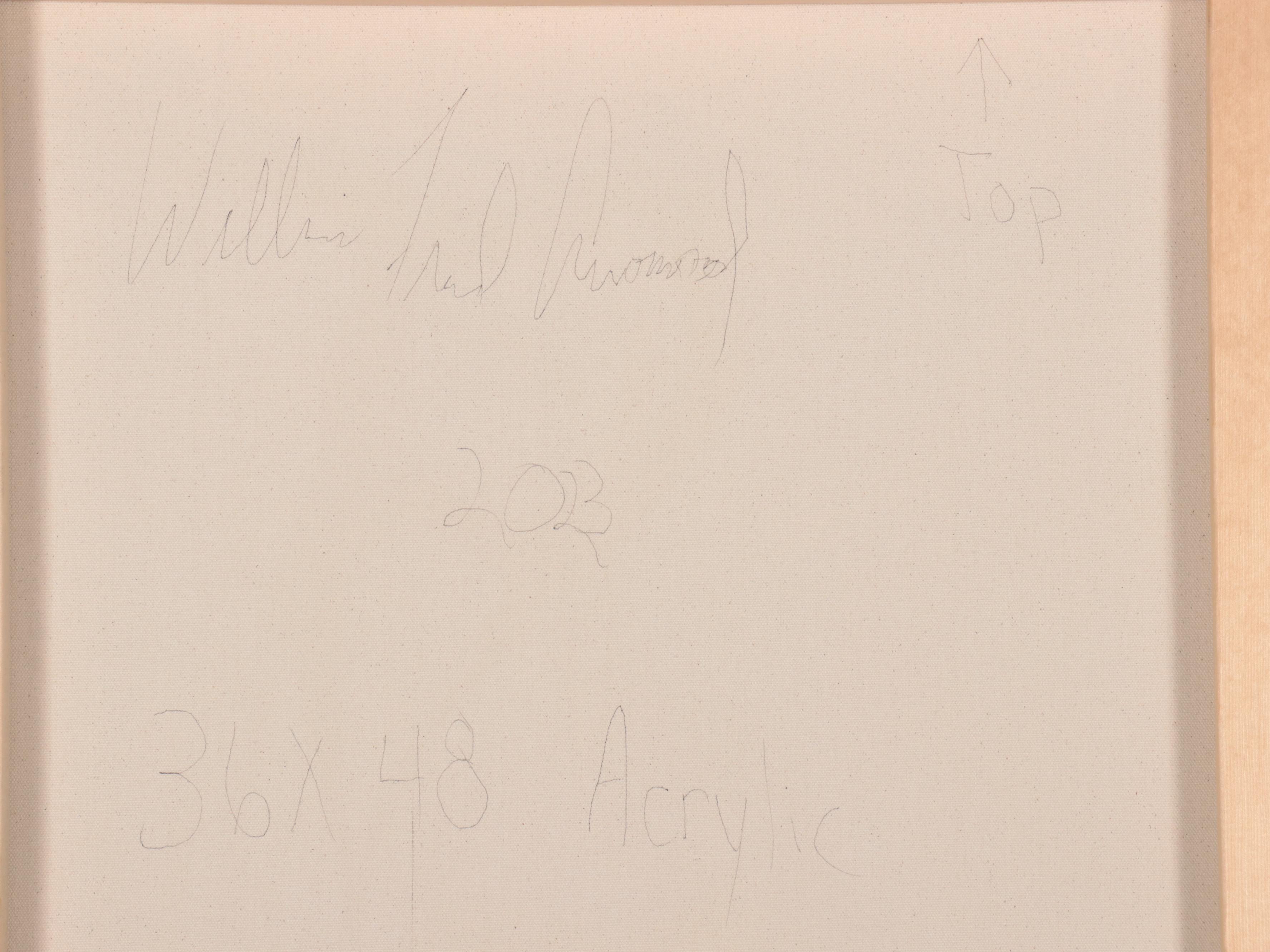 William Fred Arrowood Abstract Expressionist Style Acrylic Painting, 2023