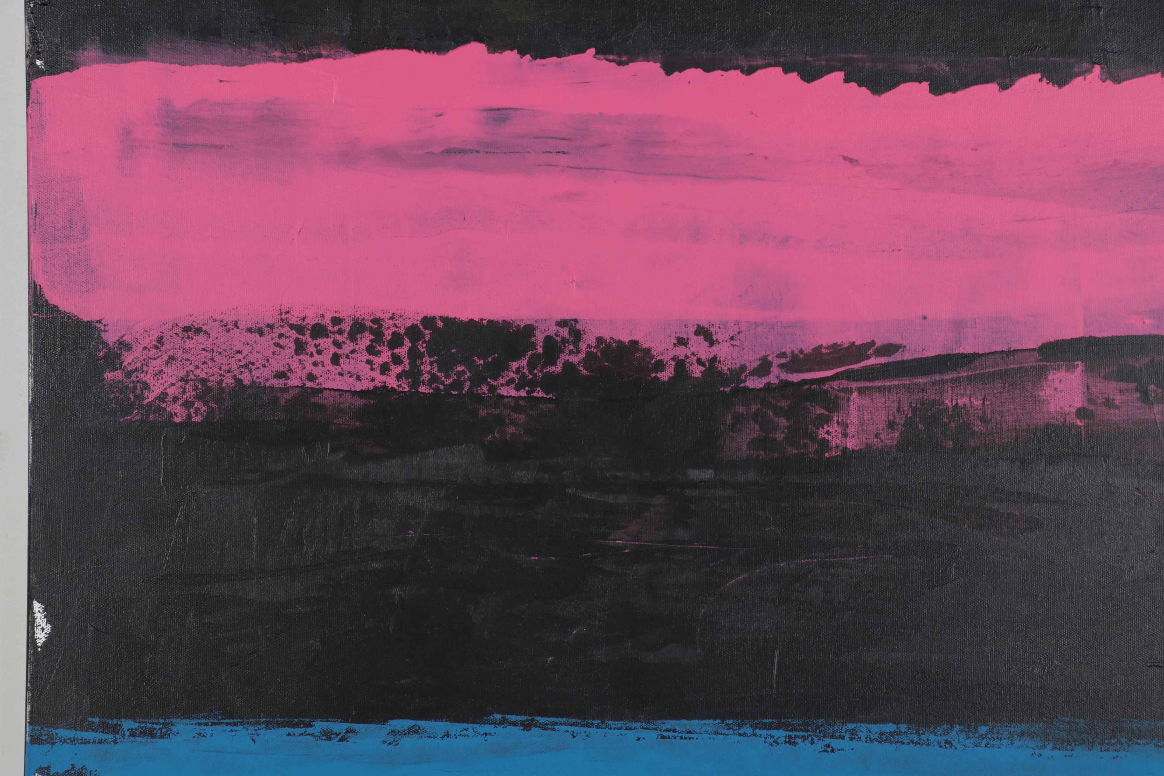 William Fred Arrowood Abstract Expressionist Style Acrylic Painting, 2023