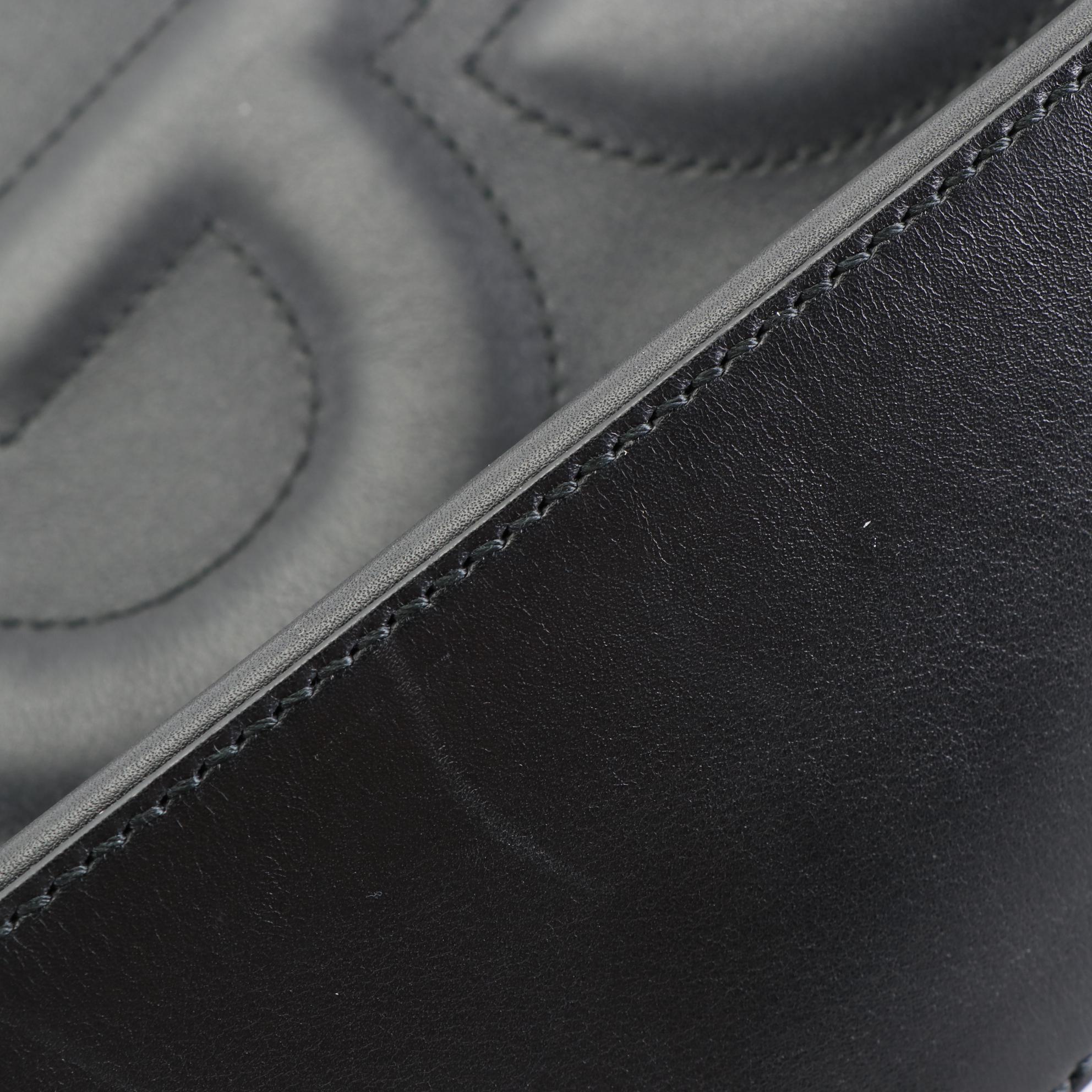 Gucci Apollo GG Embossed Leather Hobo Bag with Chain-Link and Leather Strap