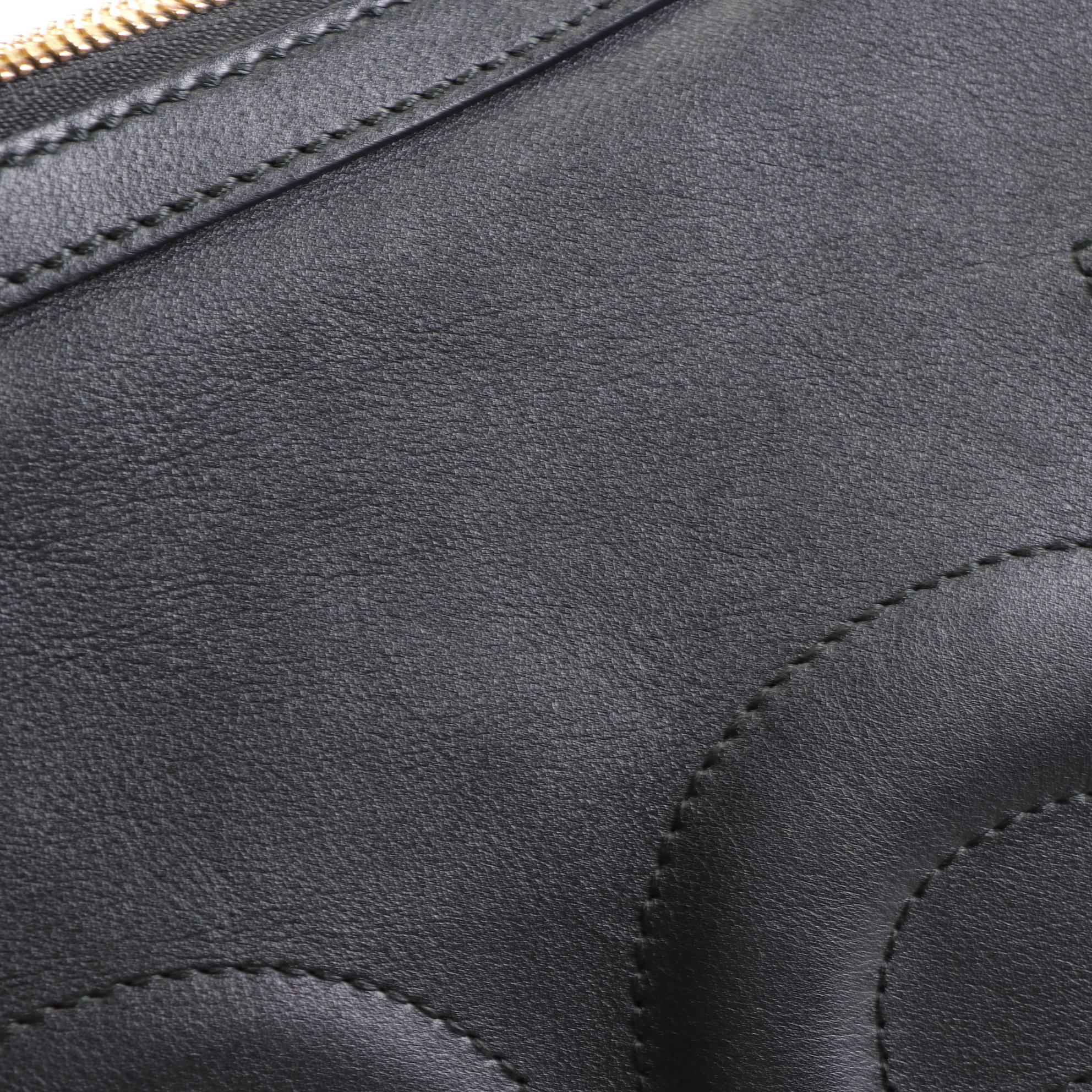 Gucci Apollo GG Embossed Leather Hobo Bag with Chain-Link and Leather Strap