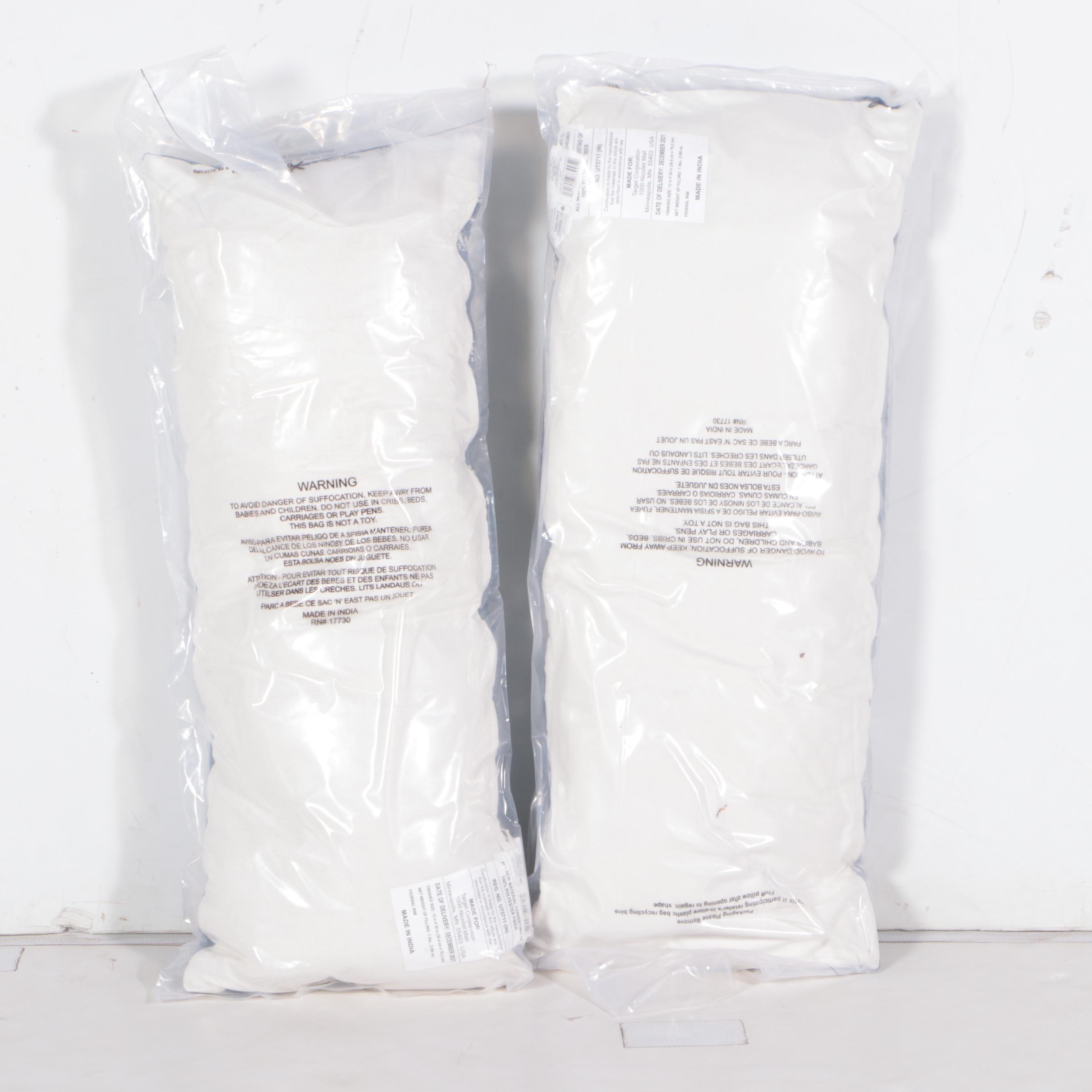 Hearth & Hand With Magnolia Dotted Stripe Faded Blue Throw Pillows