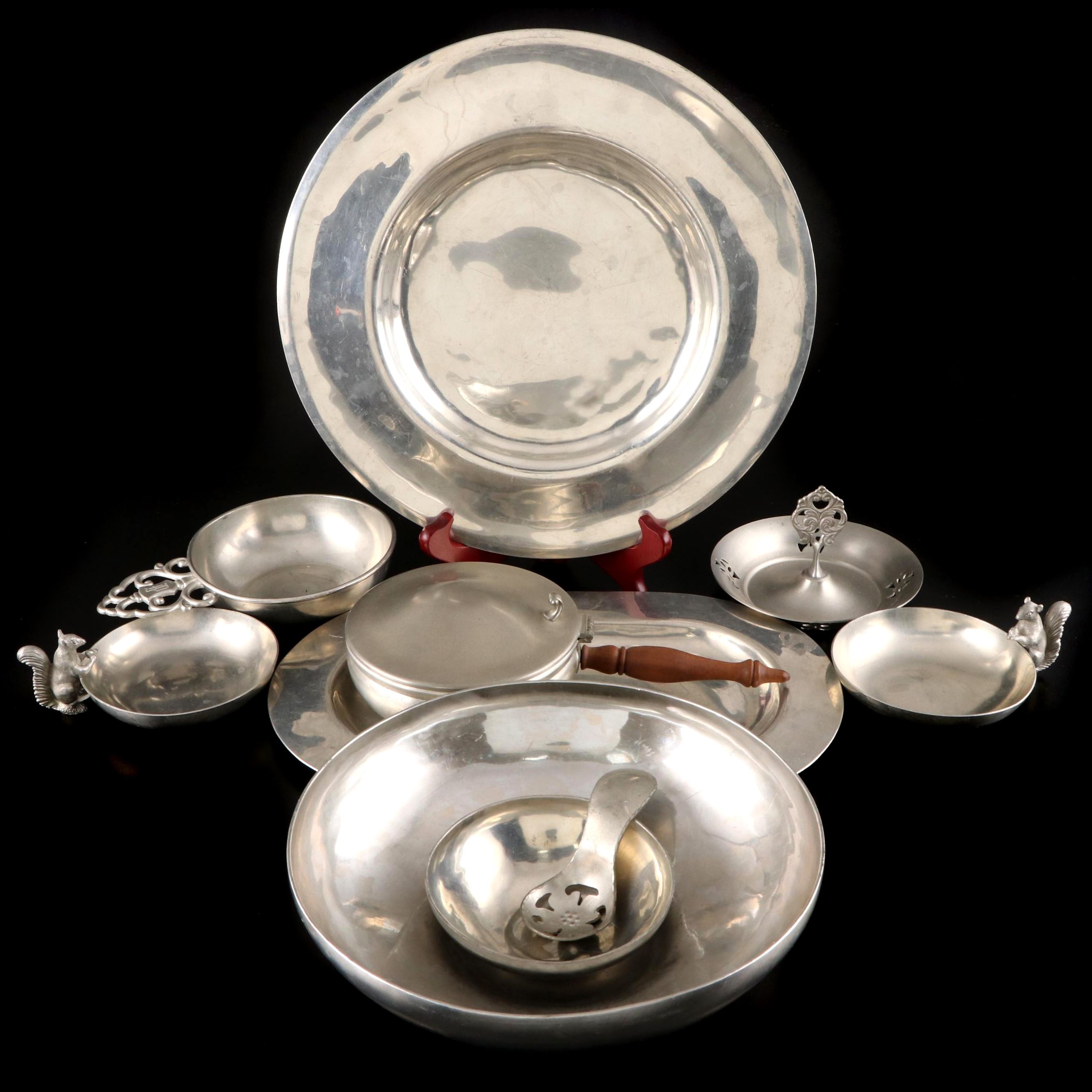 Riverwood Crafts Pewter Tableware with Assorted Pewter Collection