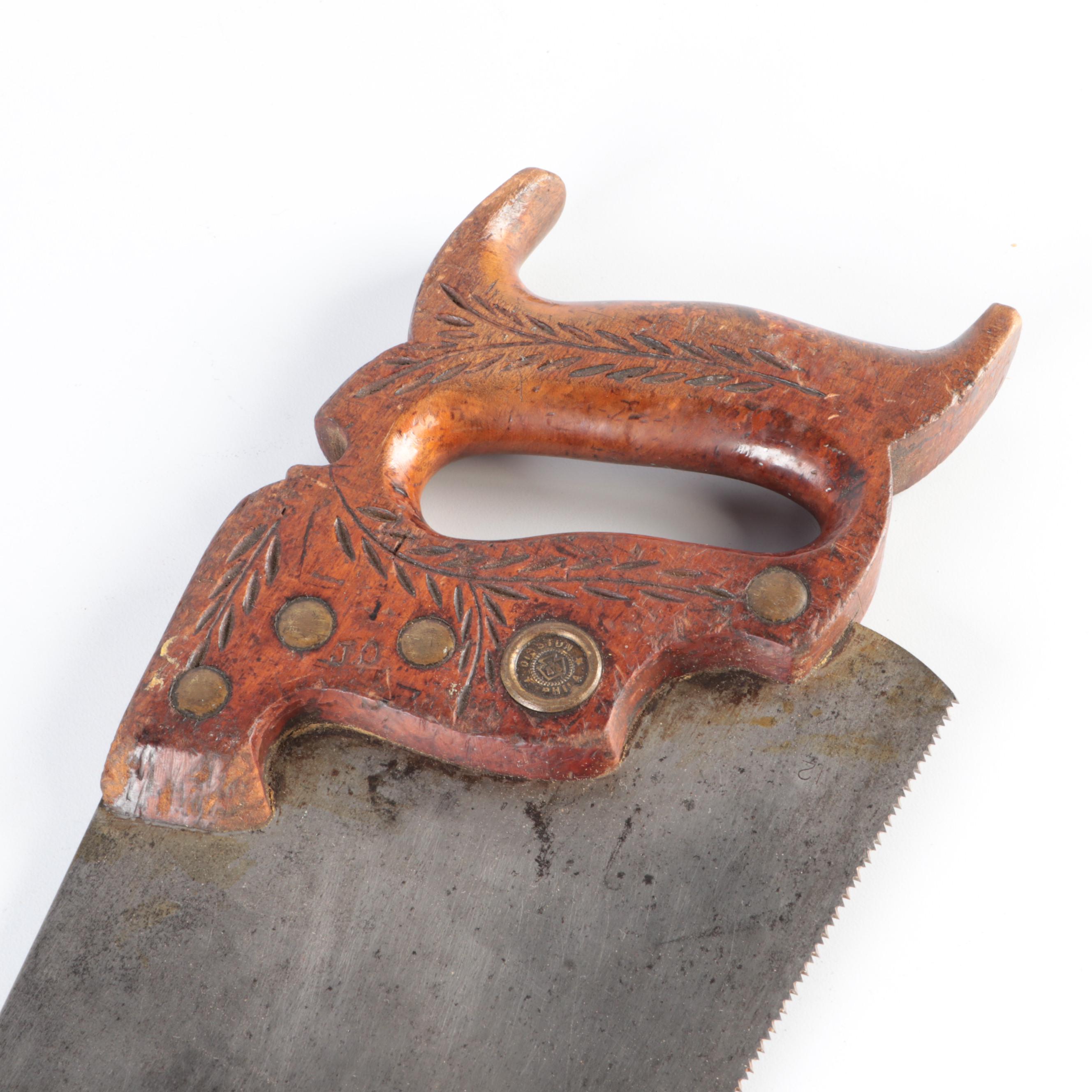 Disston, Empire State Saw Works, and More Wood-Handled Hand Saws