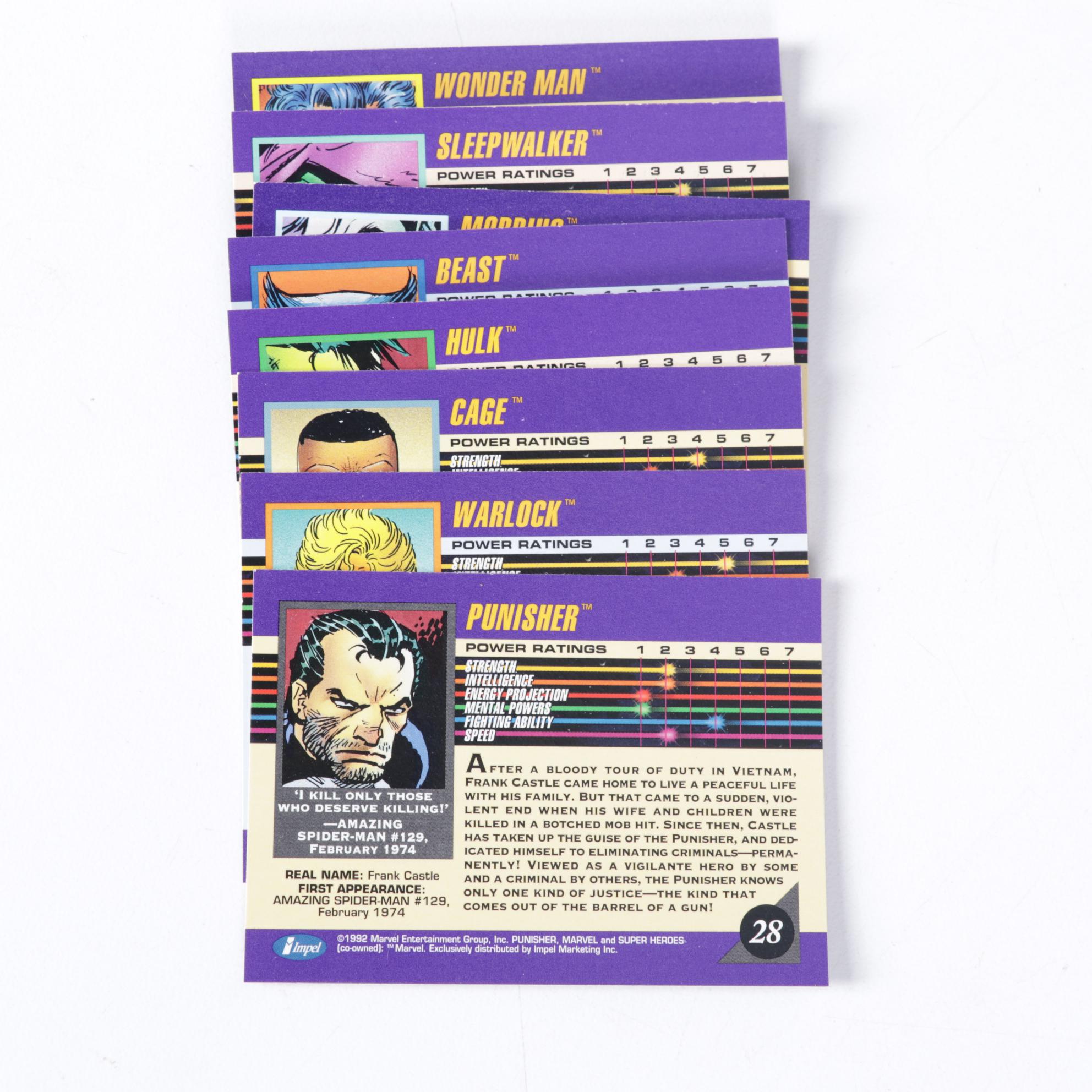 Marvel Super Heroes Trading Card Collection, 1992