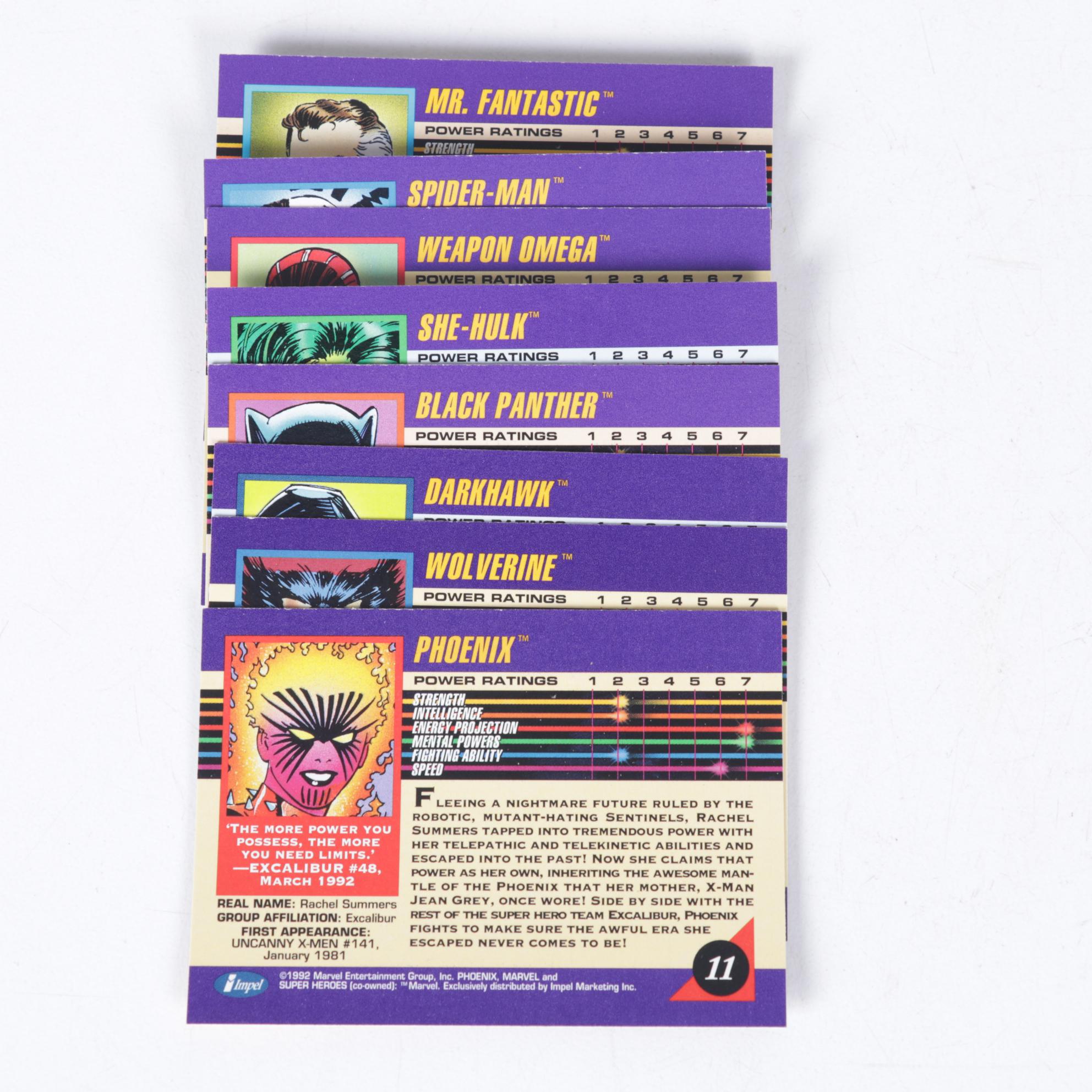 Marvel Super Heroes Trading Card Collection, 1992