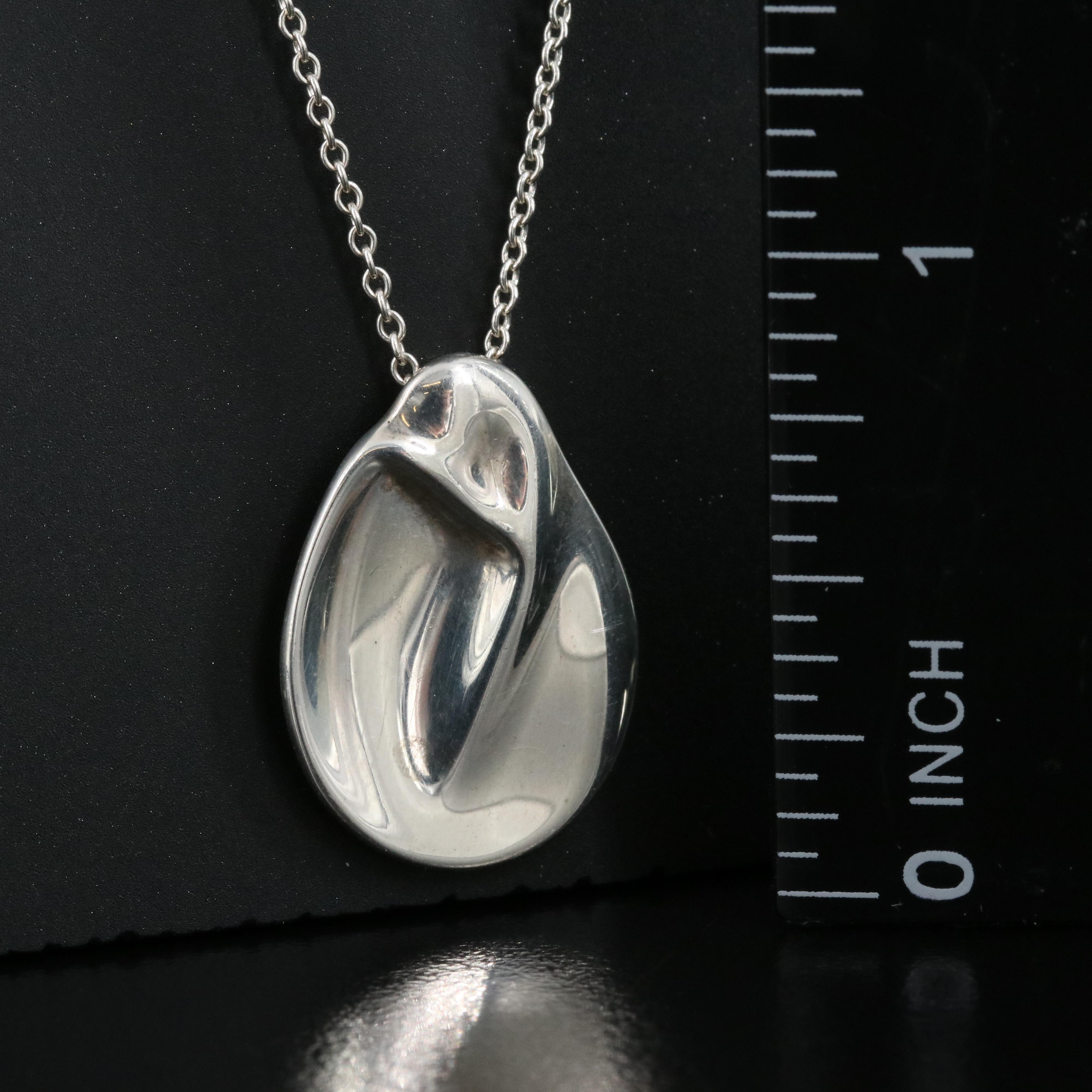 Elsa Peretti for Tiffany & Co. Sterling "Madonna" Pendant Necklace