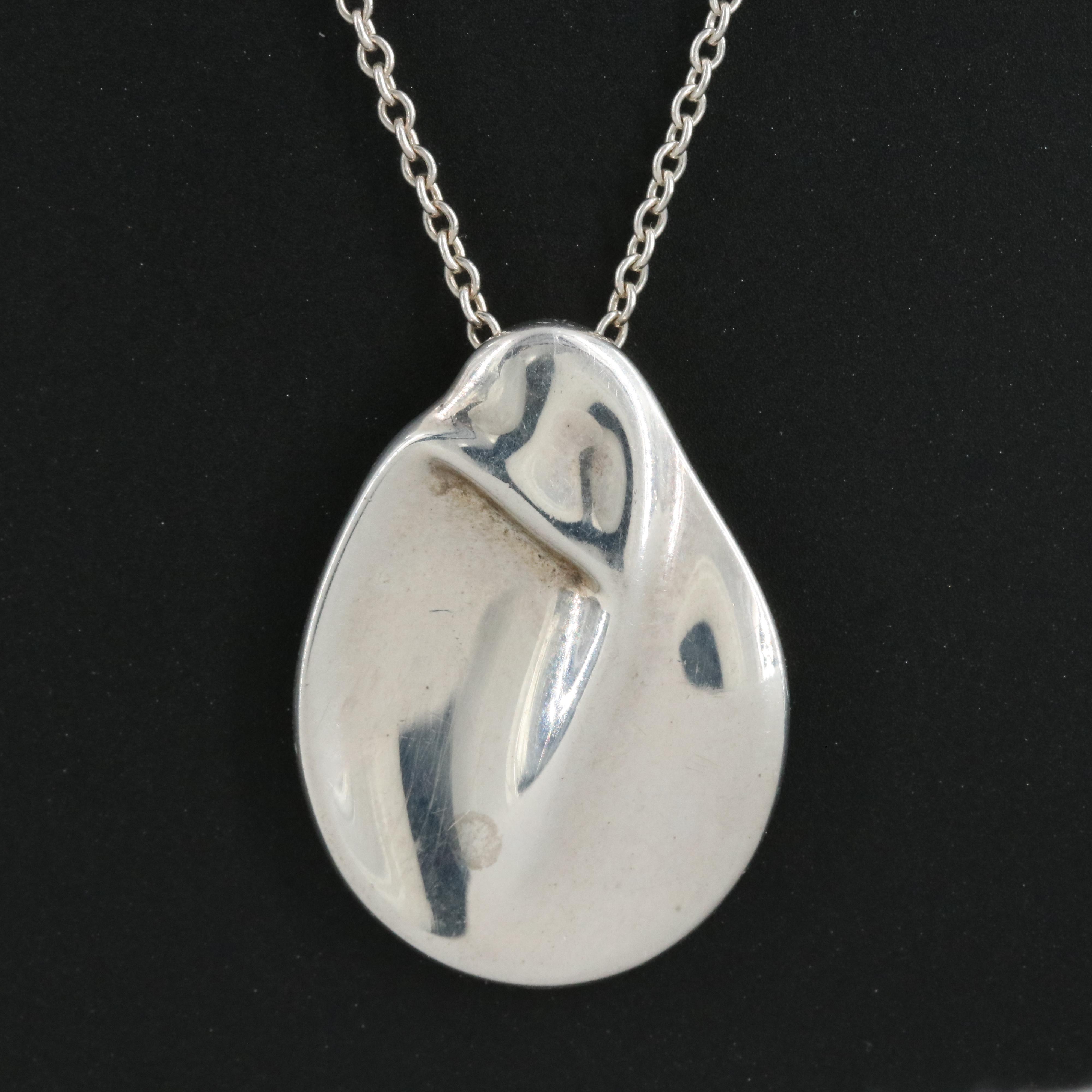 Elsa Peretti for Tiffany & Co. Sterling "Madonna" Pendant Necklace