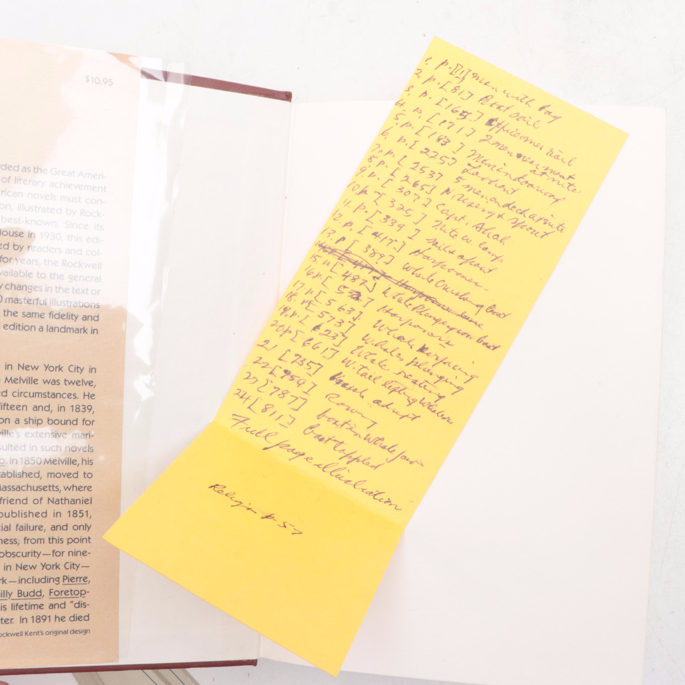 Rockwell Kent Illustrated "Moby-Dick" by Herman Melville and More Books