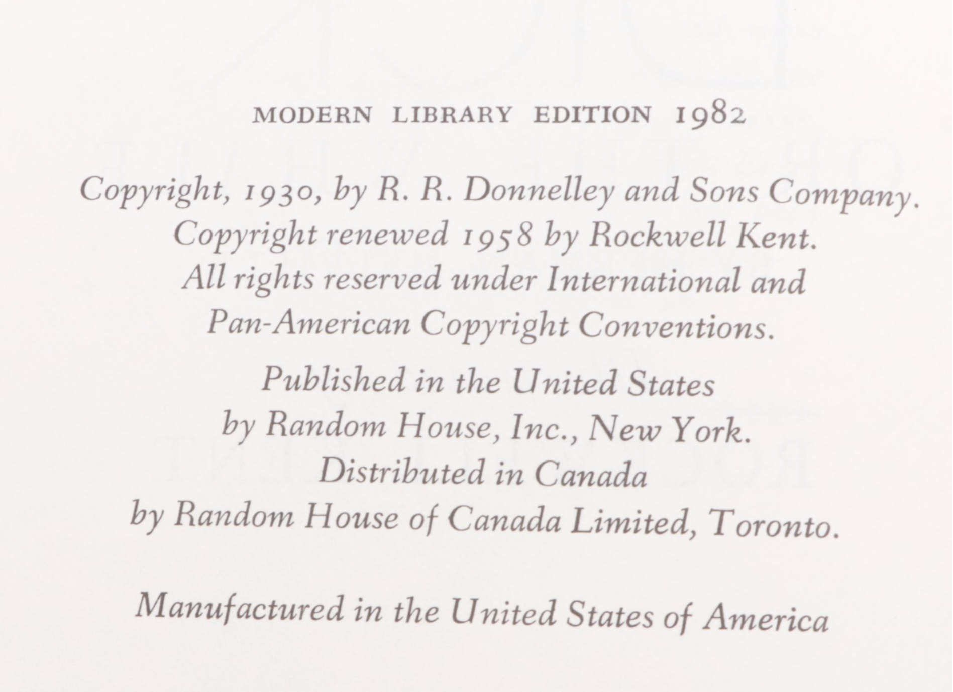 Rockwell Kent Illustrated "Moby-Dick" by Herman Melville and More Books