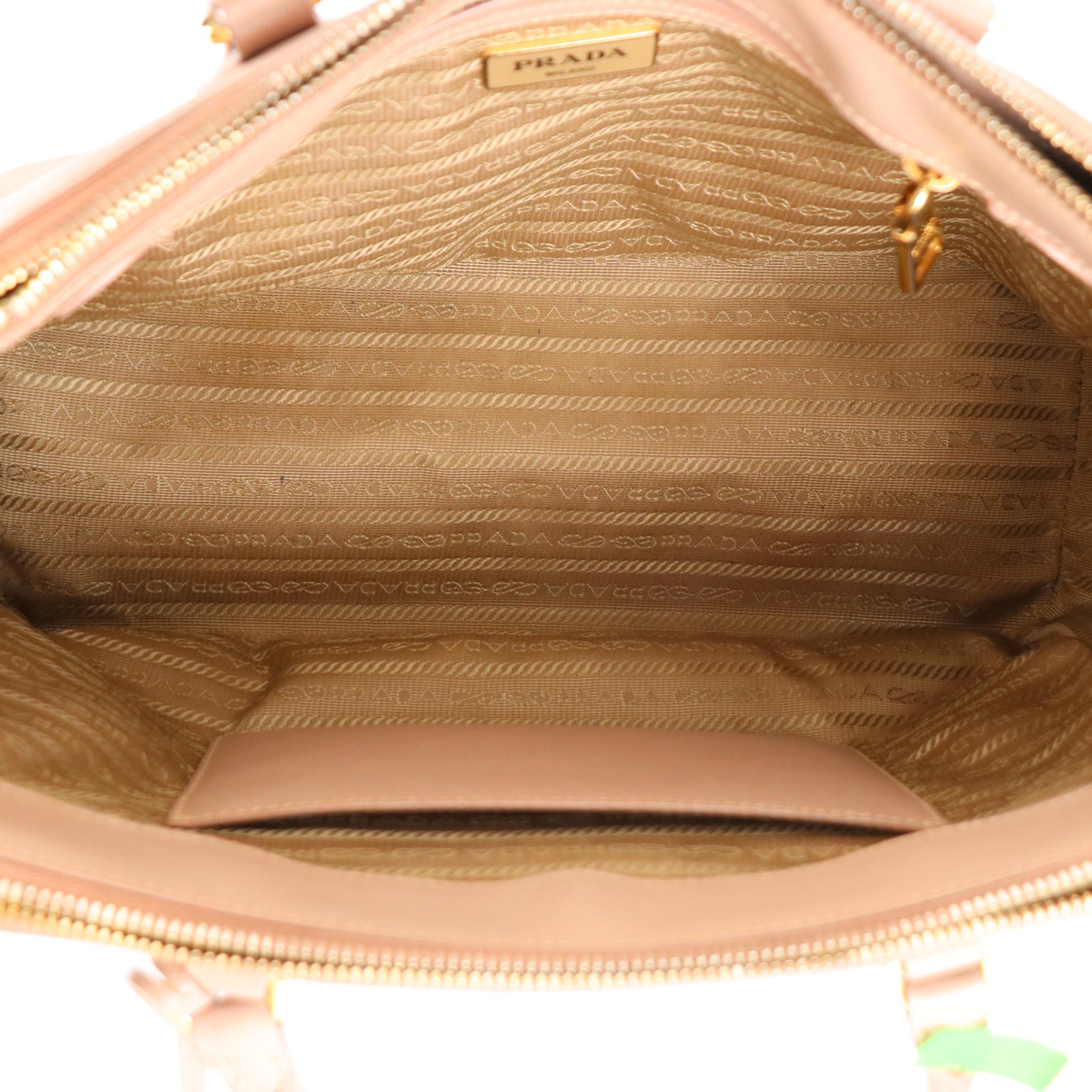 Prada Galleria Double Zip Tote Small in Saffiano Leather