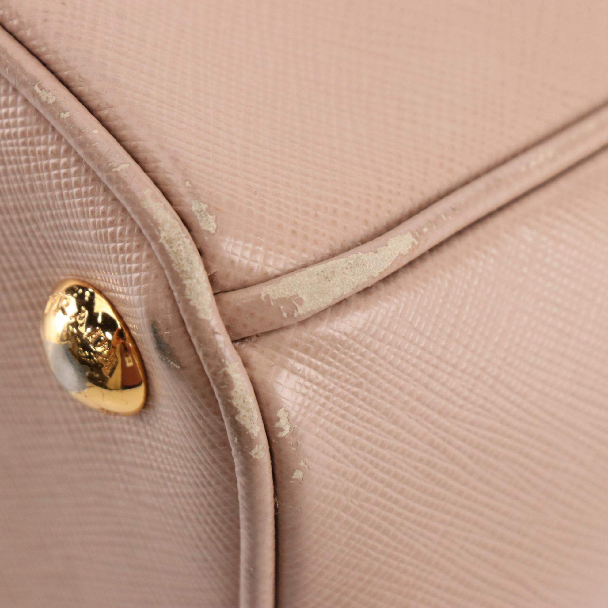 Prada Galleria Double Zip Tote Small in Saffiano Leather