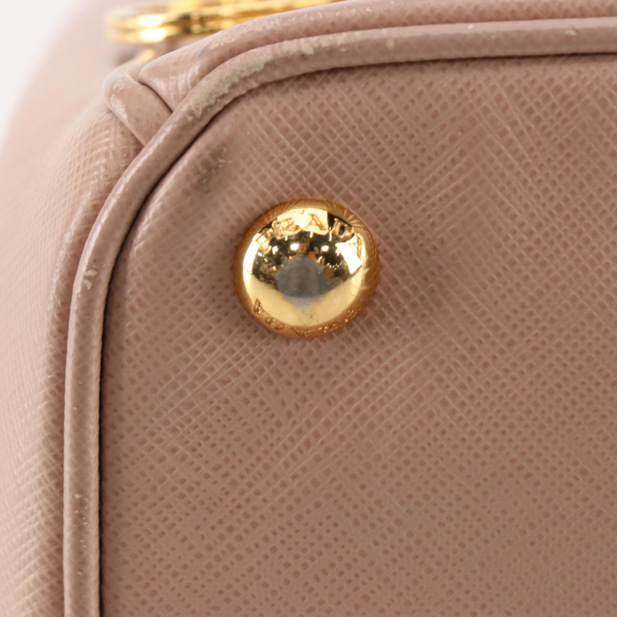 Prada Galleria Double Zip Tote Small in Saffiano Leather