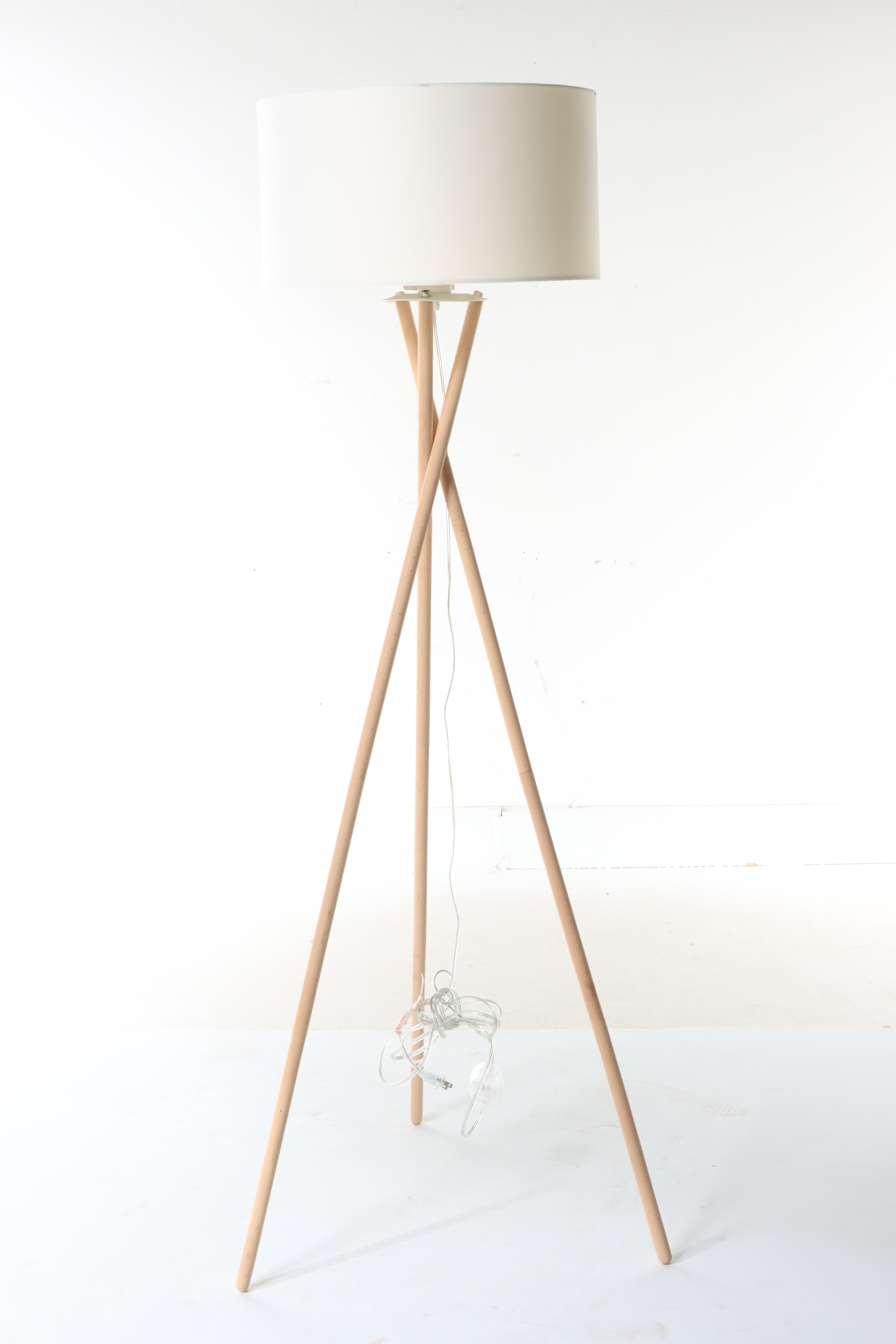 Mid Century Modern and Industrial Style Floor Lamps, Contemporary