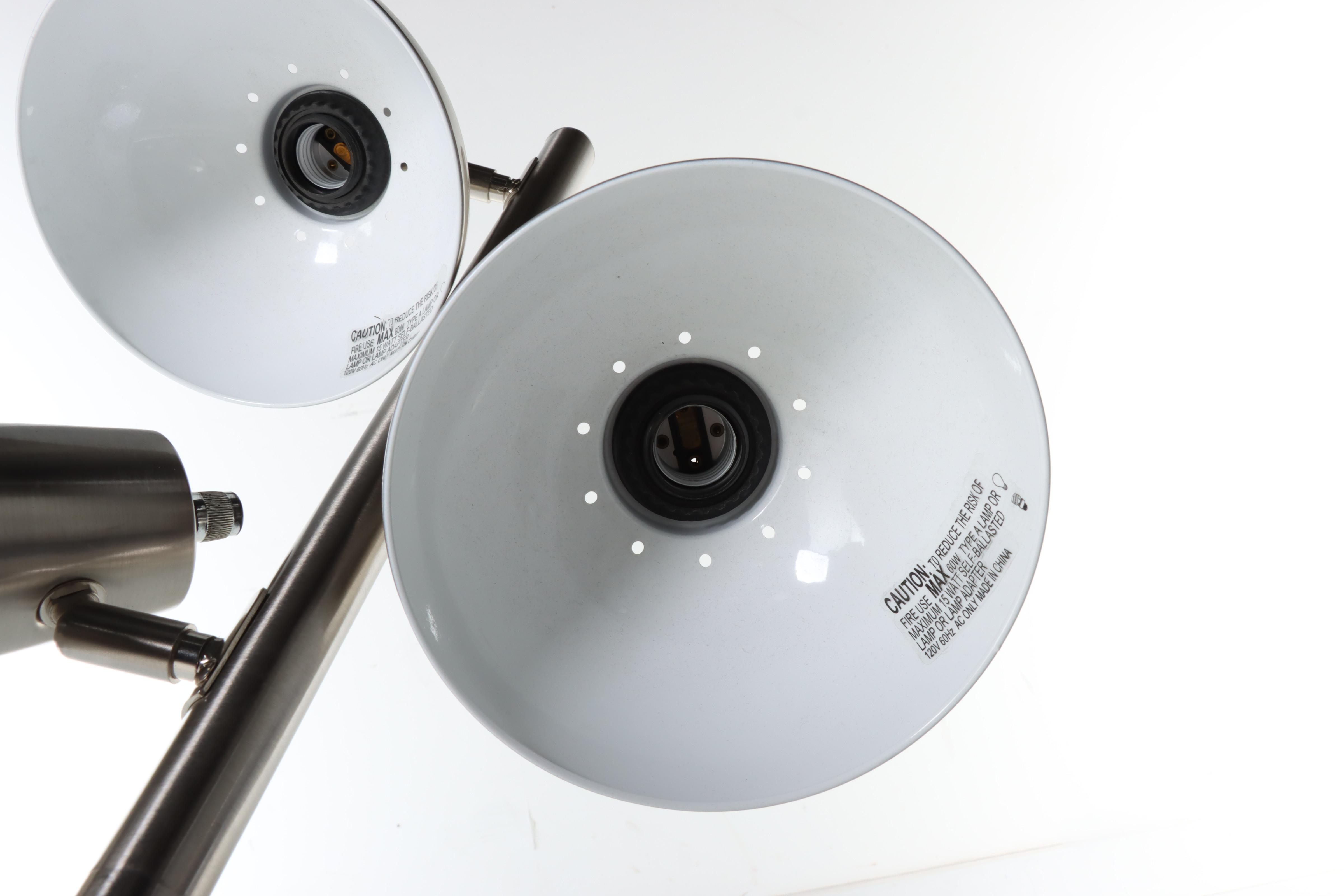 Mid Century Modern and Industrial Style Floor Lamps, Contemporary