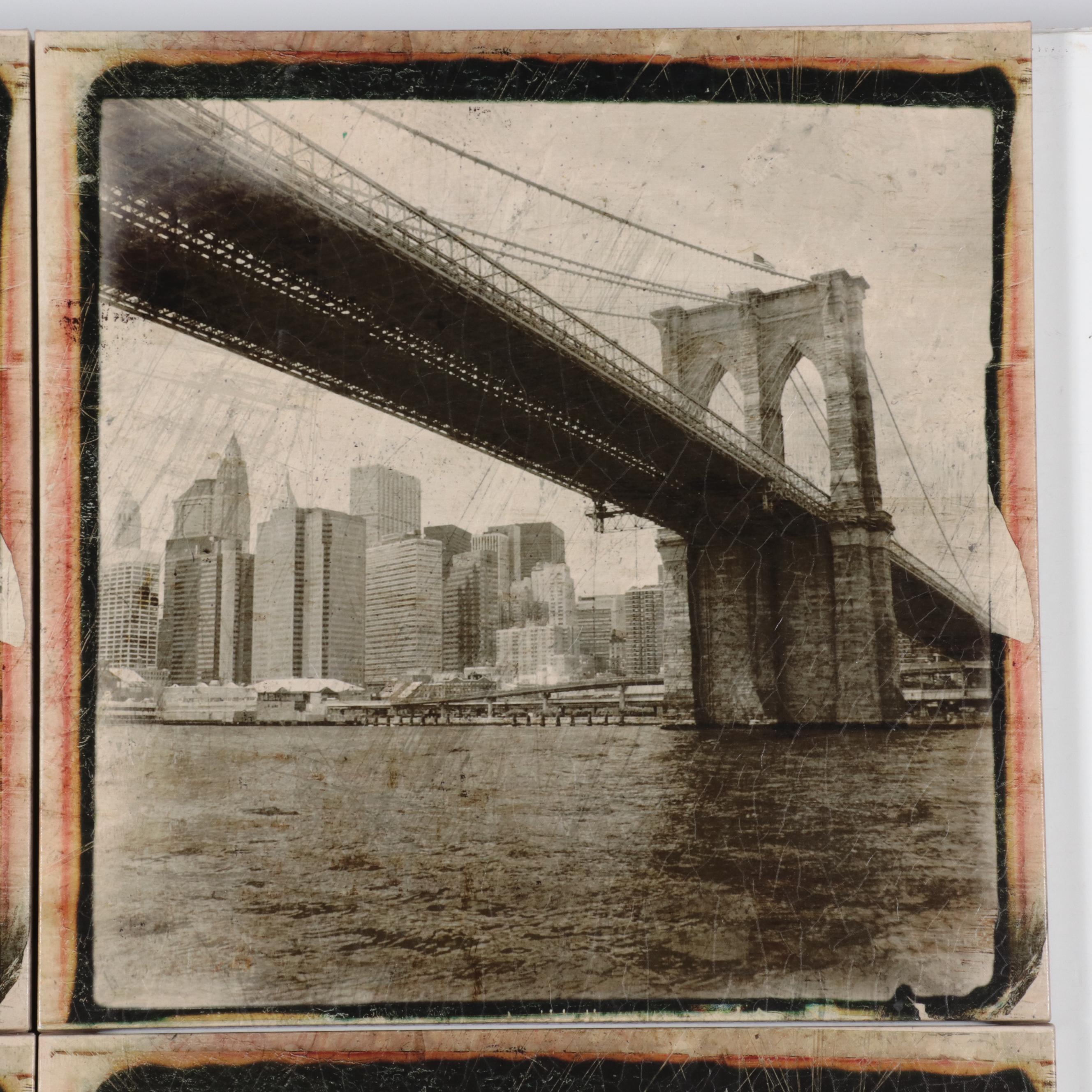 New York City Scene Embellished Giclées