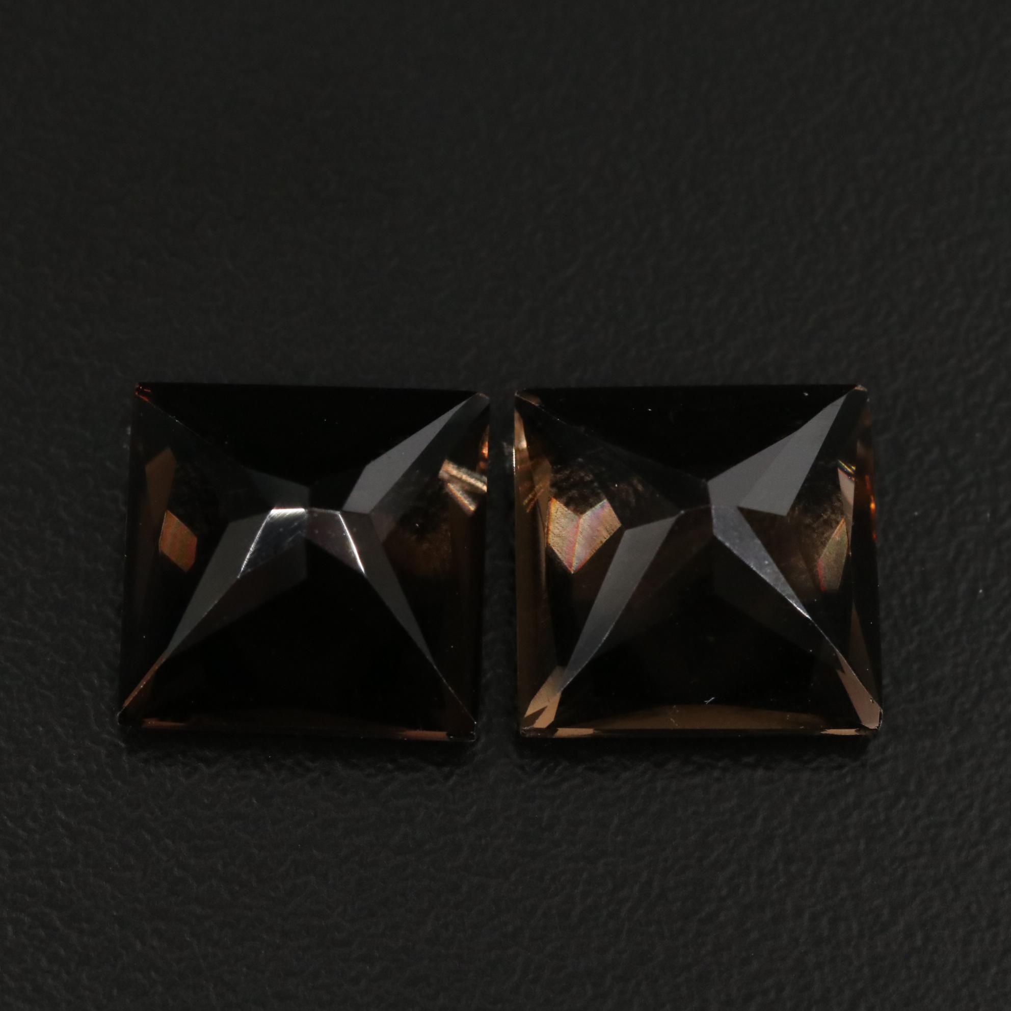 Loose 14.87 CTW Smoky Quartz Lot