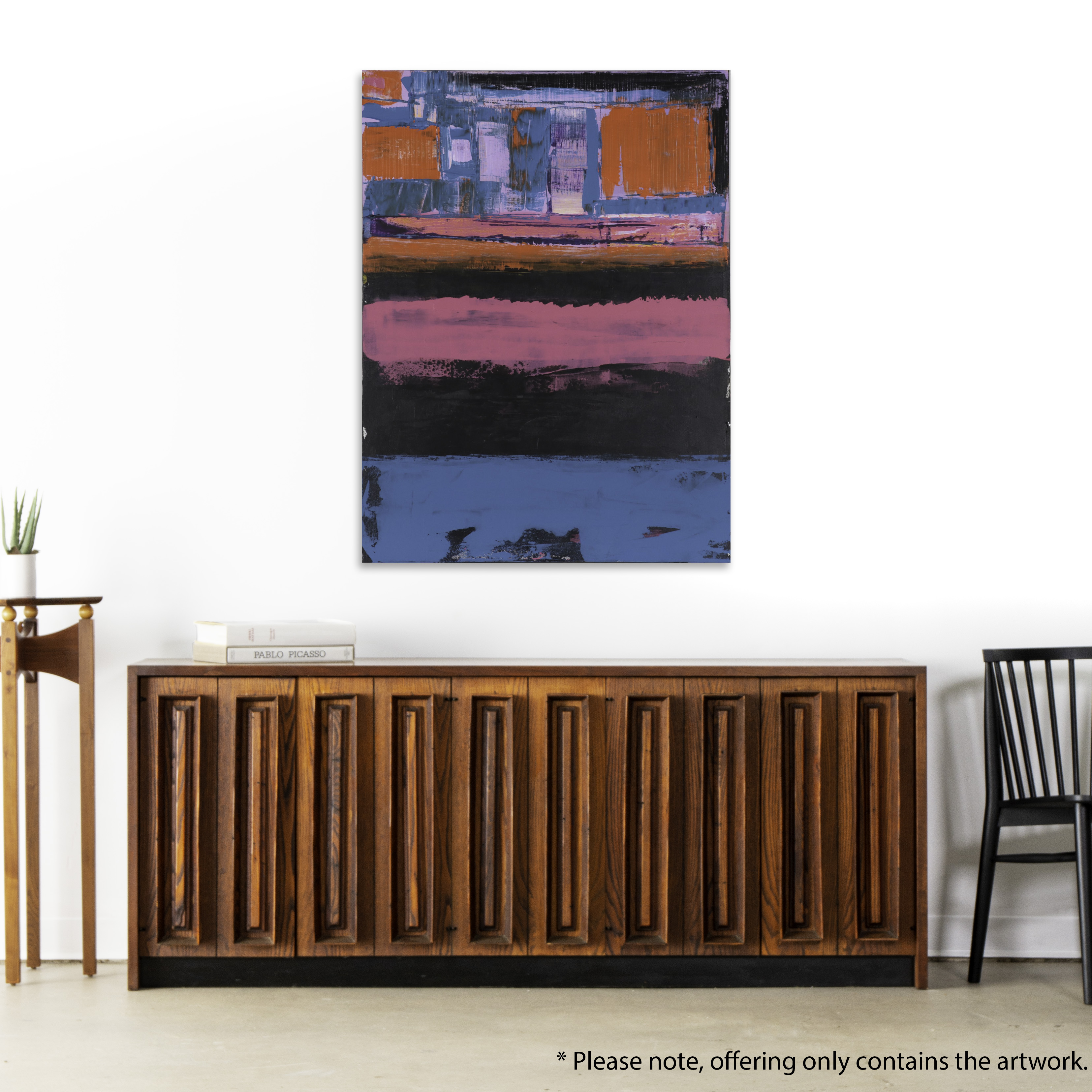 William Fred Arrowood Abstract Expressionist Style Acrylic Painting, 2023