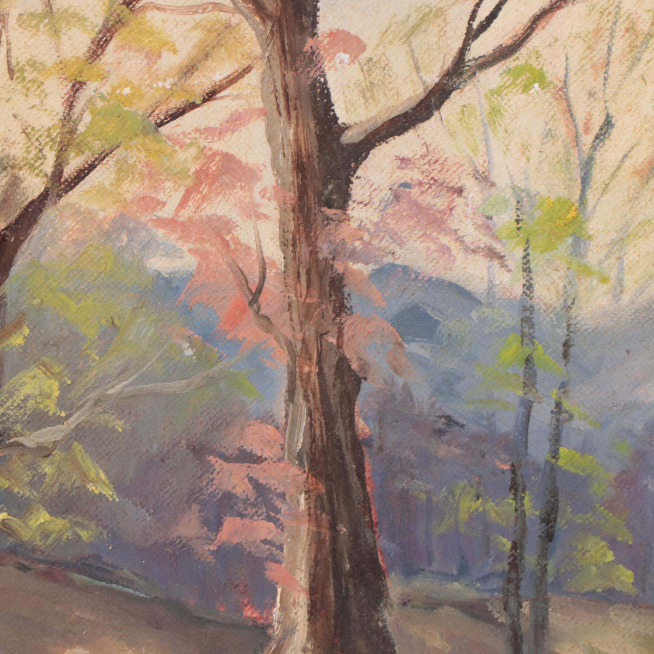 Shirley Russell Spring Landscape Oil Painting