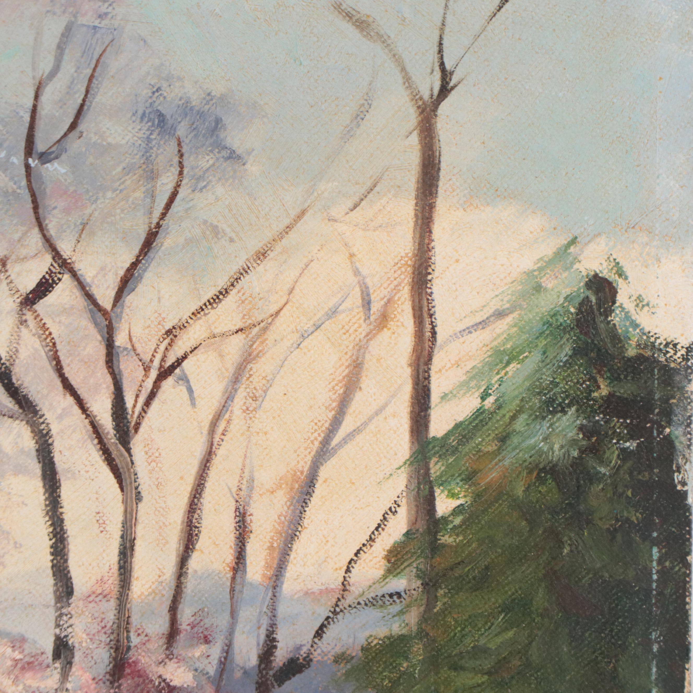 Shirley Russell Spring Landscape Oil Painting