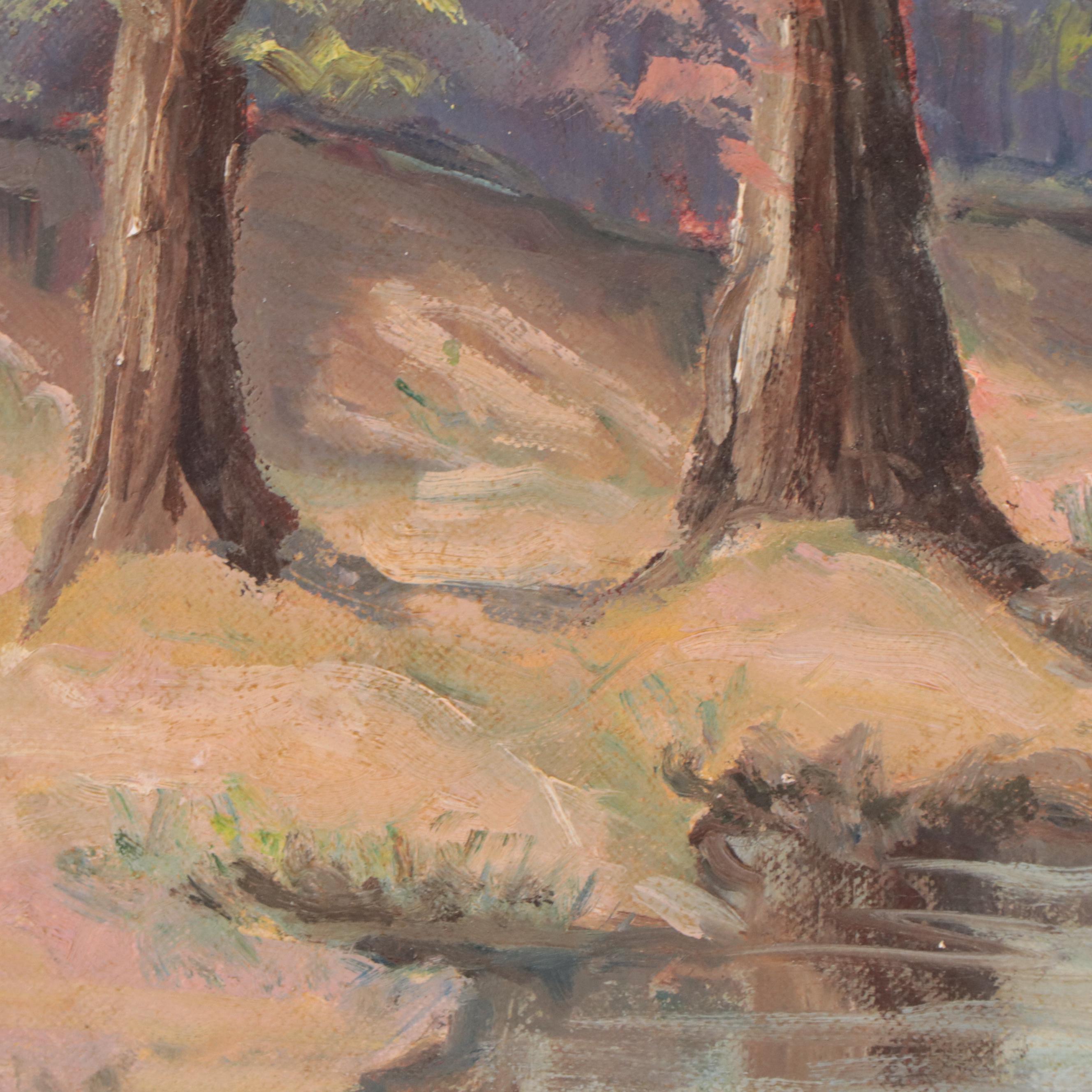 Shirley Russell Spring Landscape Oil Painting