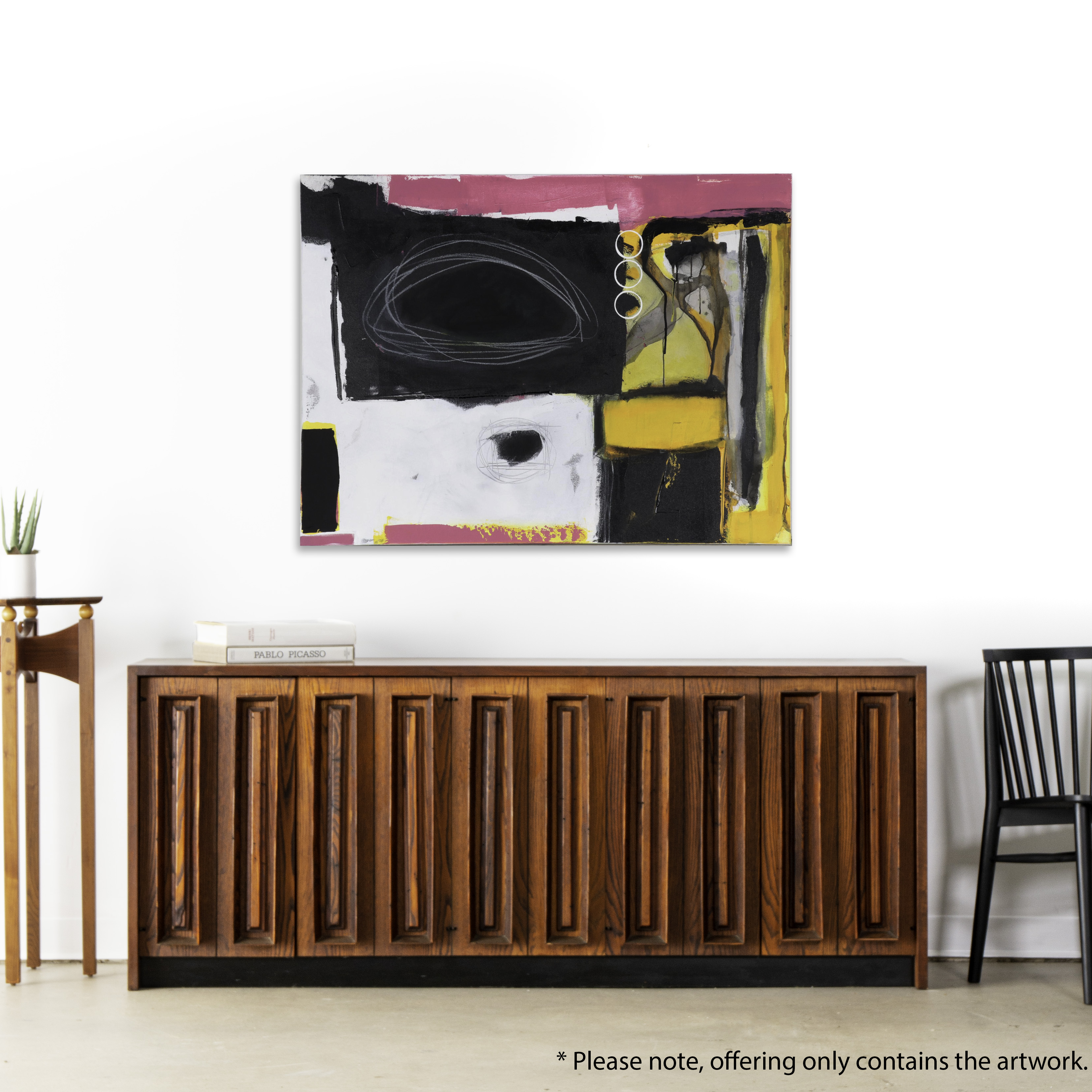 William Fred Arrowood Abstract Expressionist Style Acrylic Painting, 2023