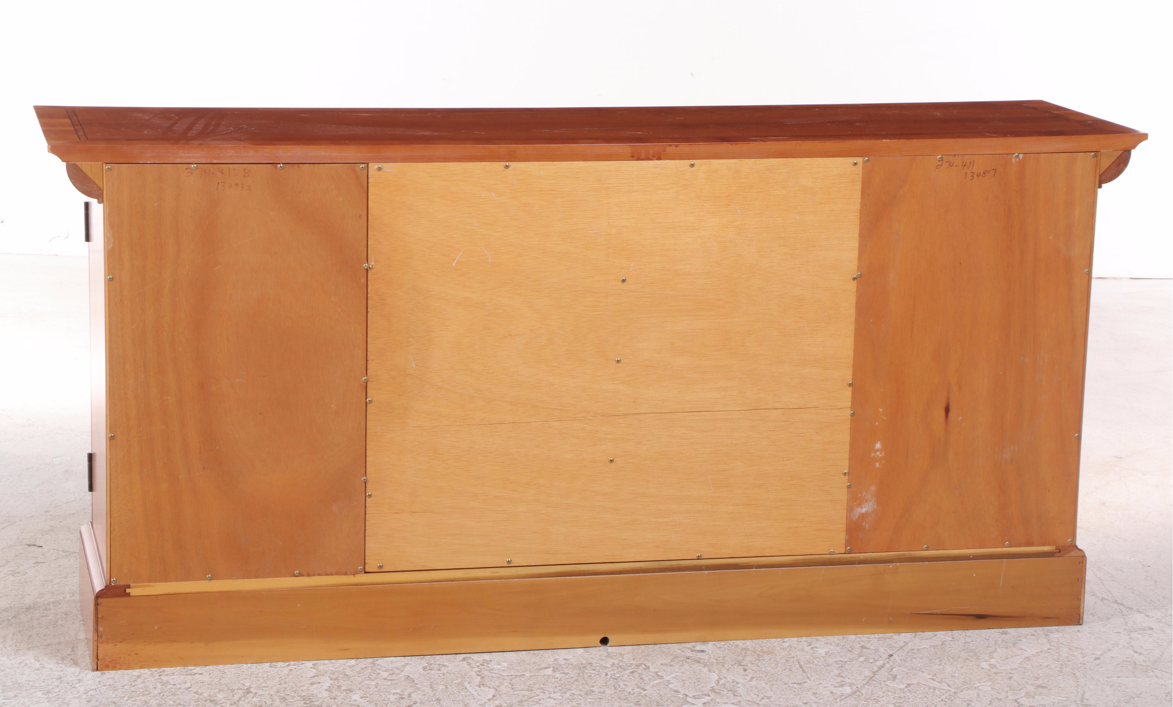 Councill Biedermeier Style Cherrywood and Line-Inlaid Buffet