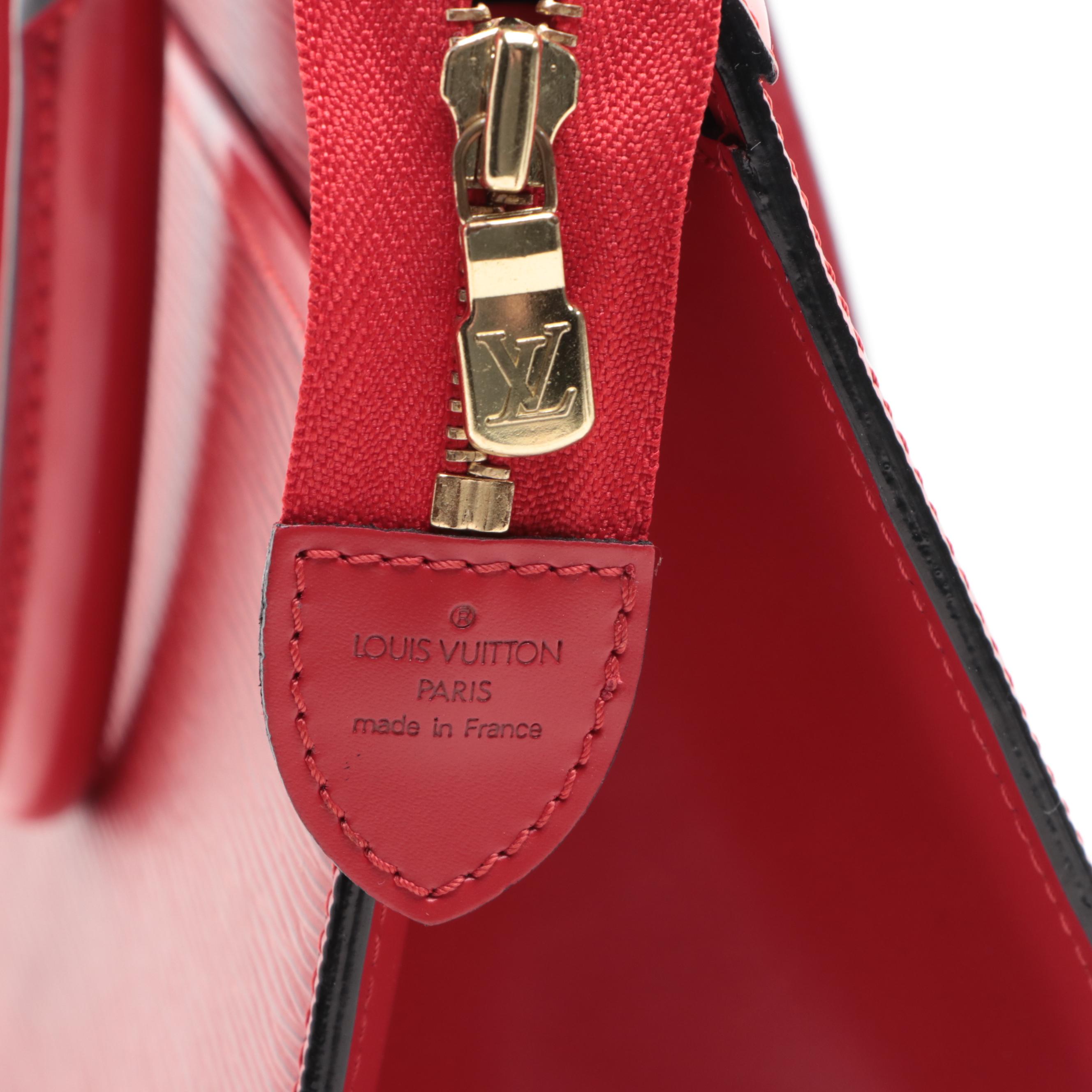 Louis Vuitton Riviera Top Handle Bag in Epi and Smooth Leather