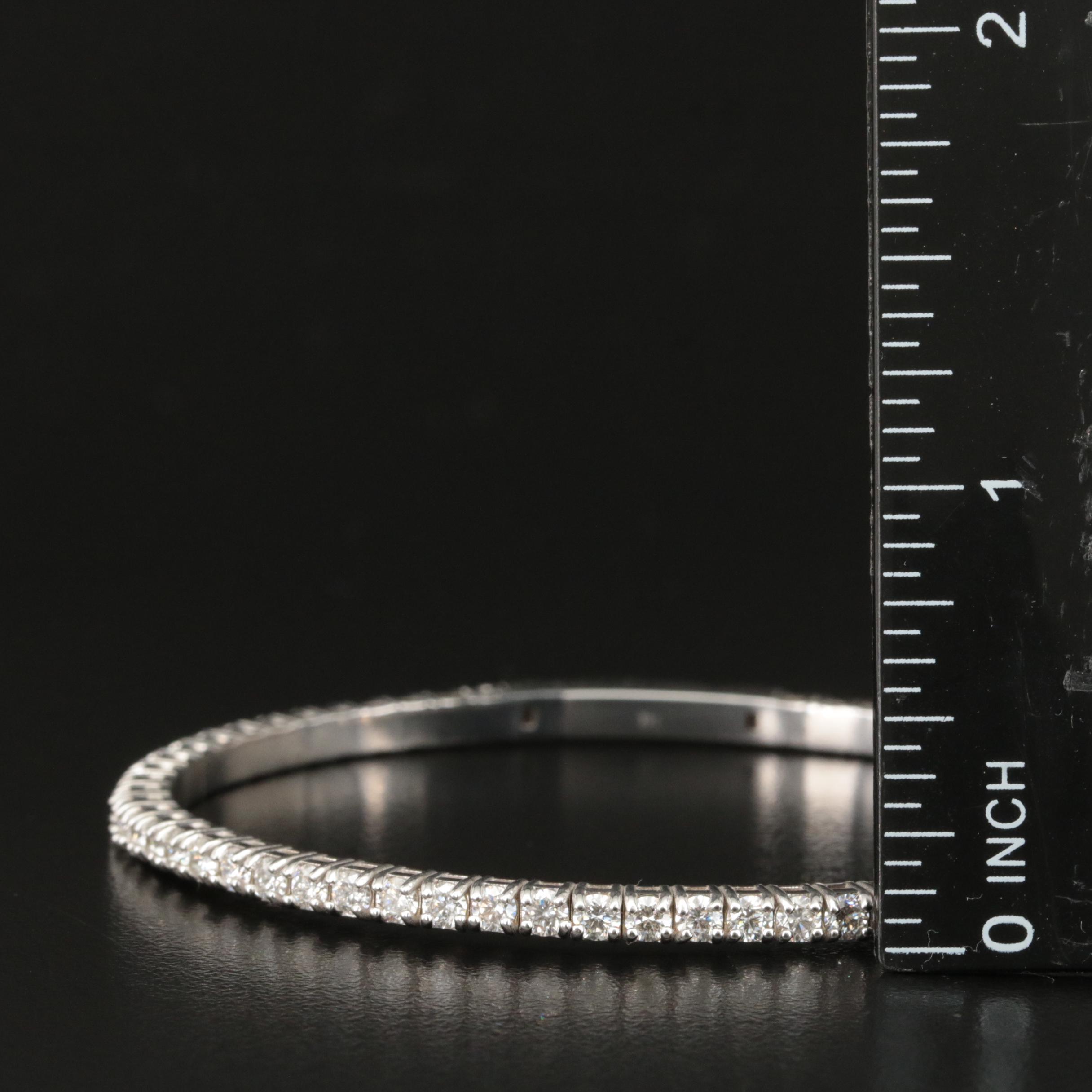 14K 3.50 CTW Diamond Bangle