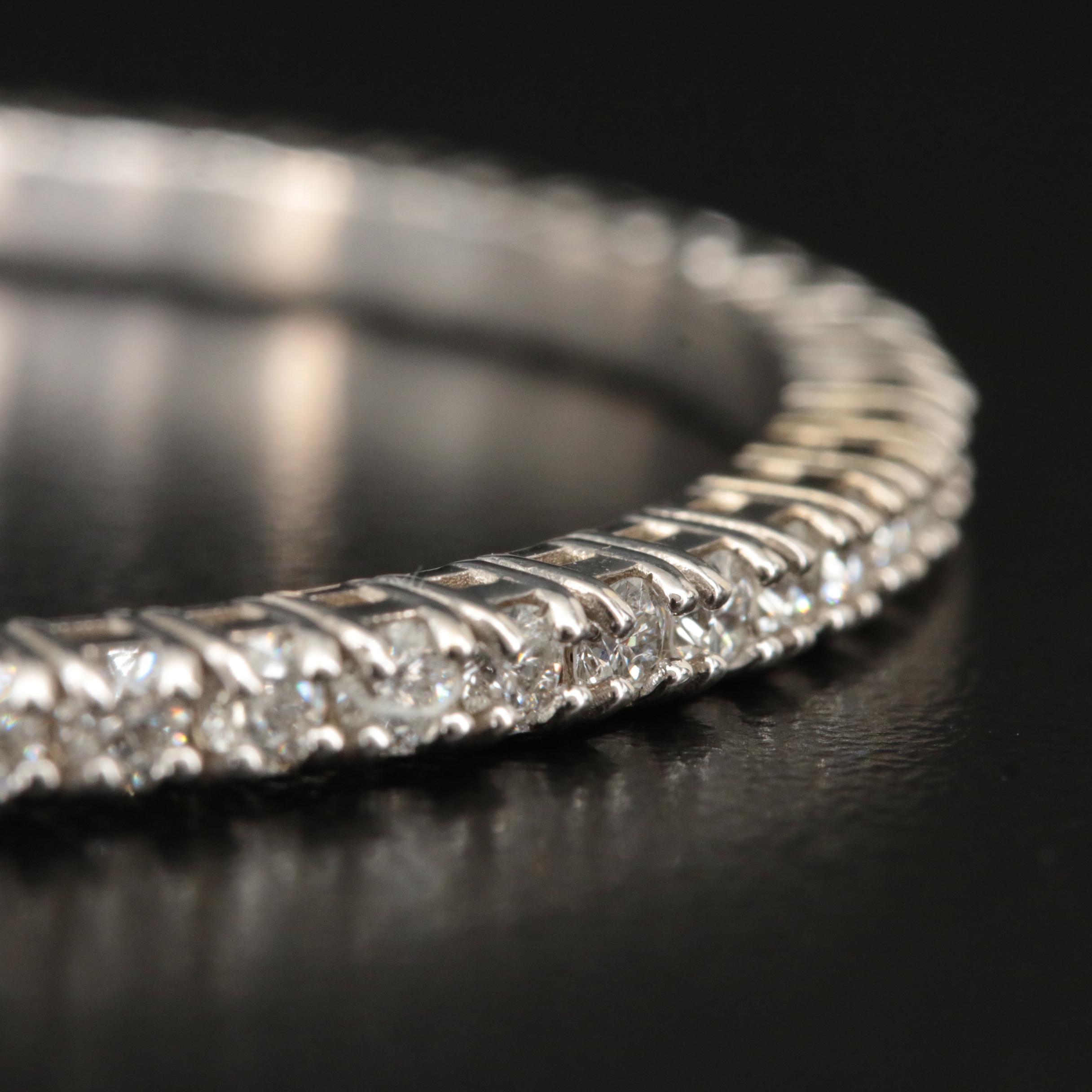 14K 3.50 CTW Diamond Bangle